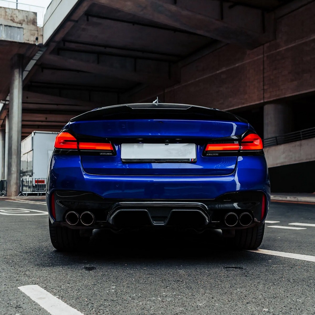 Duckbill Trunk Spoiler PSM Carbon Look For 17-23 BMW G30 530i 540i M550i F90 M5