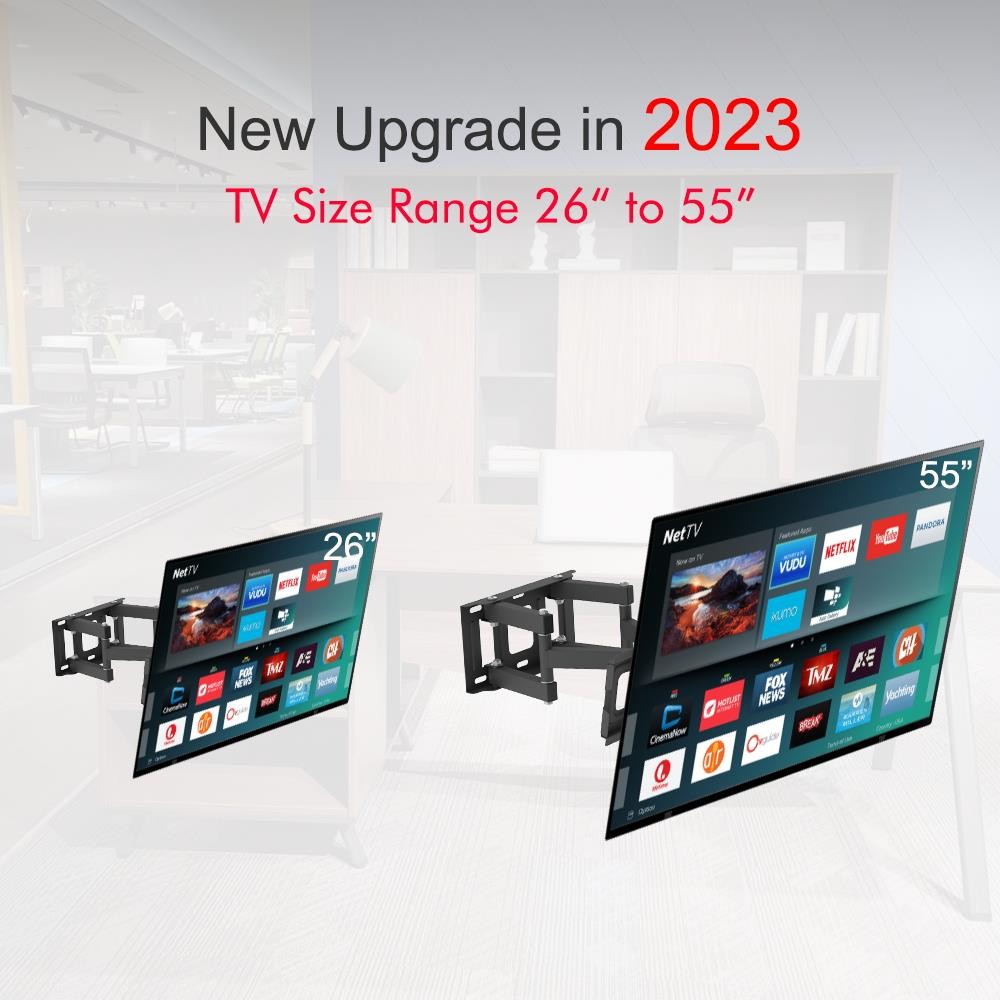 Leadzm Swivel Full Motion Screen Plasma TV Wall Mounted Bracket 26-55" Durable