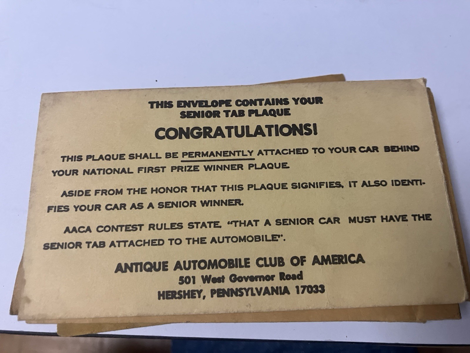 Vintage Car Show Metal Dash Plaque Lot Of 13. PA,VA 80’s