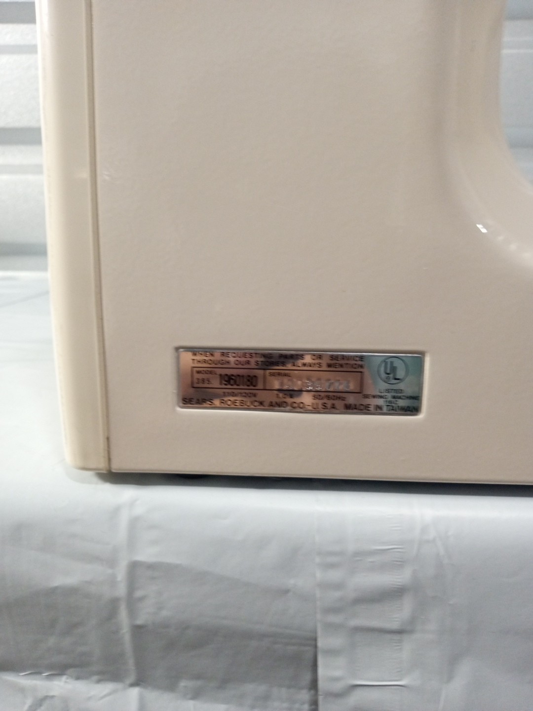 Vintage Sears Kenmore 385 1960180 Limited Ed. 100 Stitch Sewing Machine UNTESTED