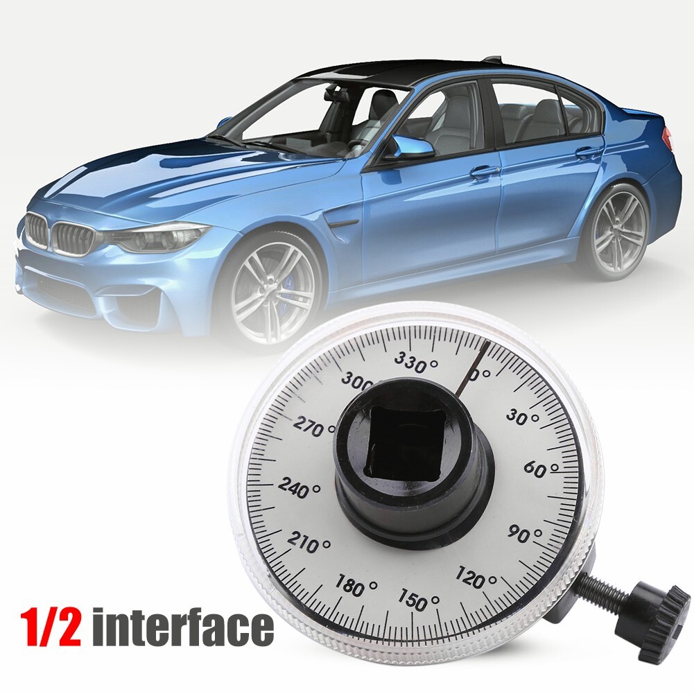 360 degree 1/2" Drive Torque Angle Gauge Meter Rotation Measure Tool Wrench