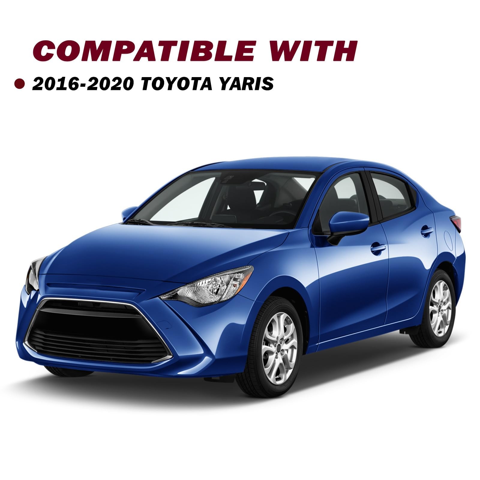 Halogen Headlight for 2016 Scion iA 2017-2018 Toyota Yaris iA 2019-2020 Yaris