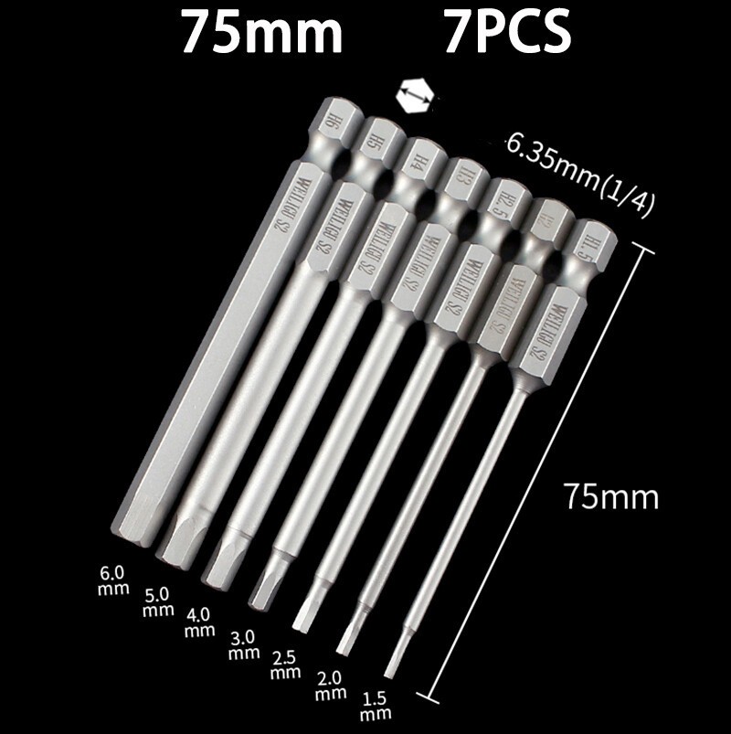 Extra Long Hex Key Allen Bit Quick Change Connect Impact Driver Power Drill Bit