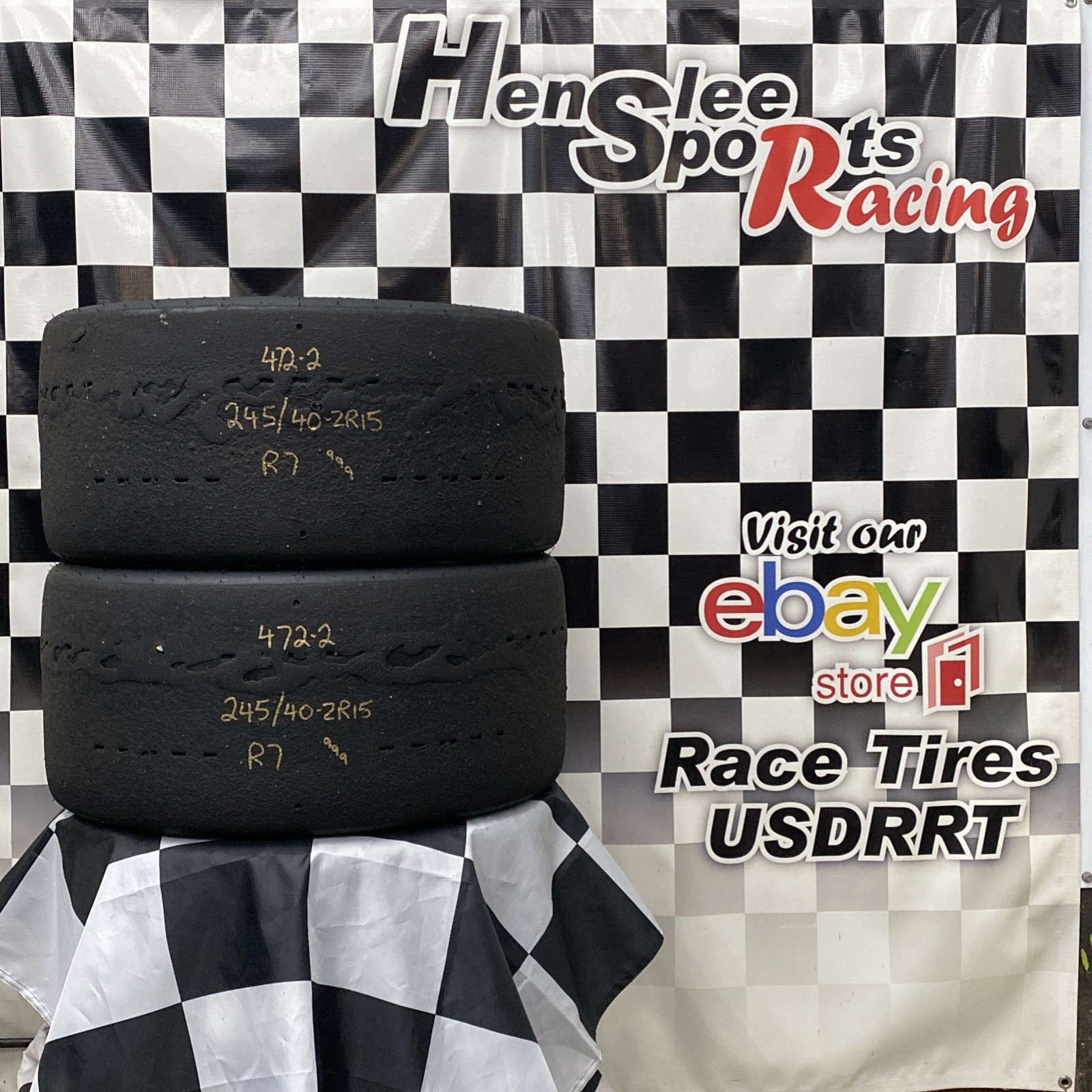 472-2 USDRRT HOOSIER DOT    Road Race Tires   245/40-ZR15  R7