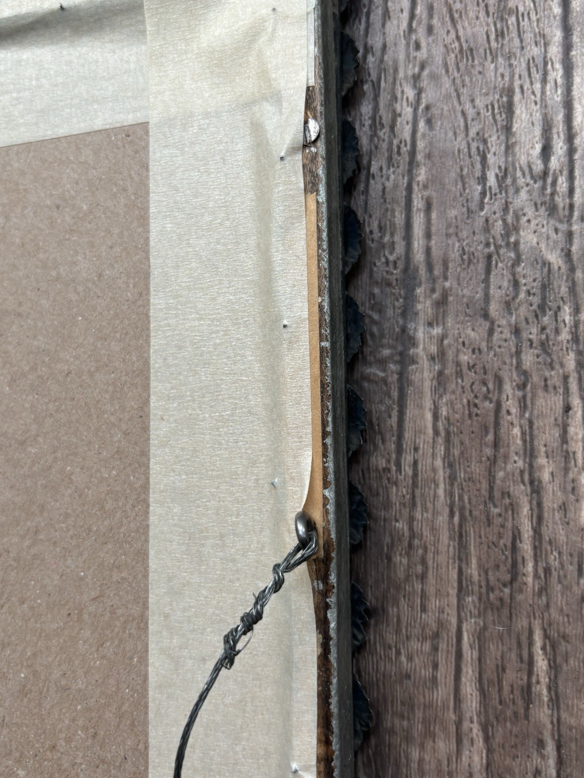 Vtg Rare 1959 Native American Chief Picture Photo Frame High Chief White Wolf