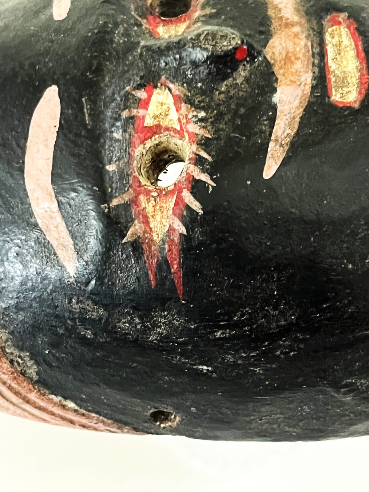 OLD MEXICAN HIDALGO JUANEGRO CUANEGRO JUAN NEGRO FOLK ART HAND CARVED DANCE MASK