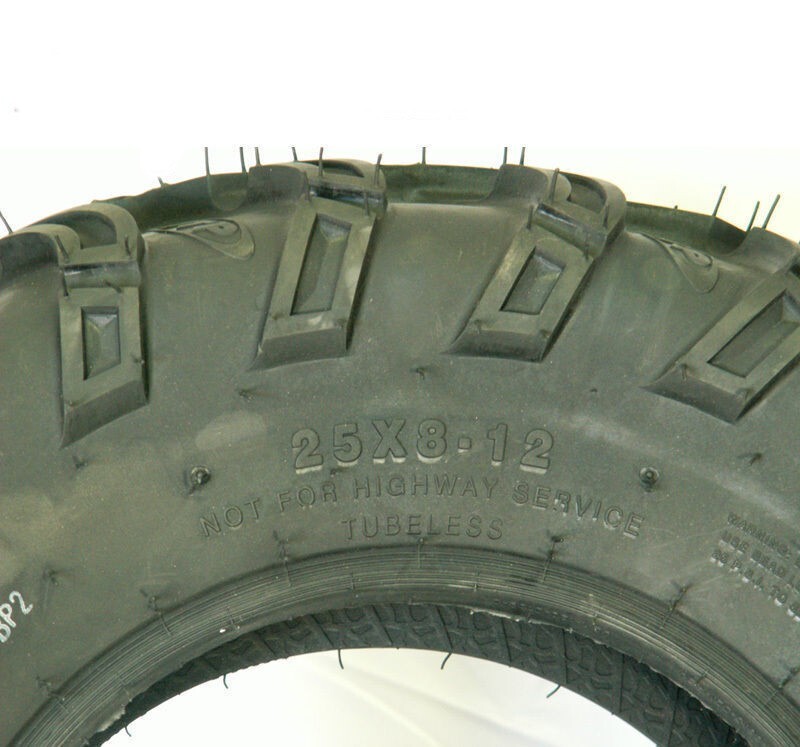 ITP 25x8-12 Mud Lite Atv Tires 25x8x12 Front 25 8 12 Mudlite AT