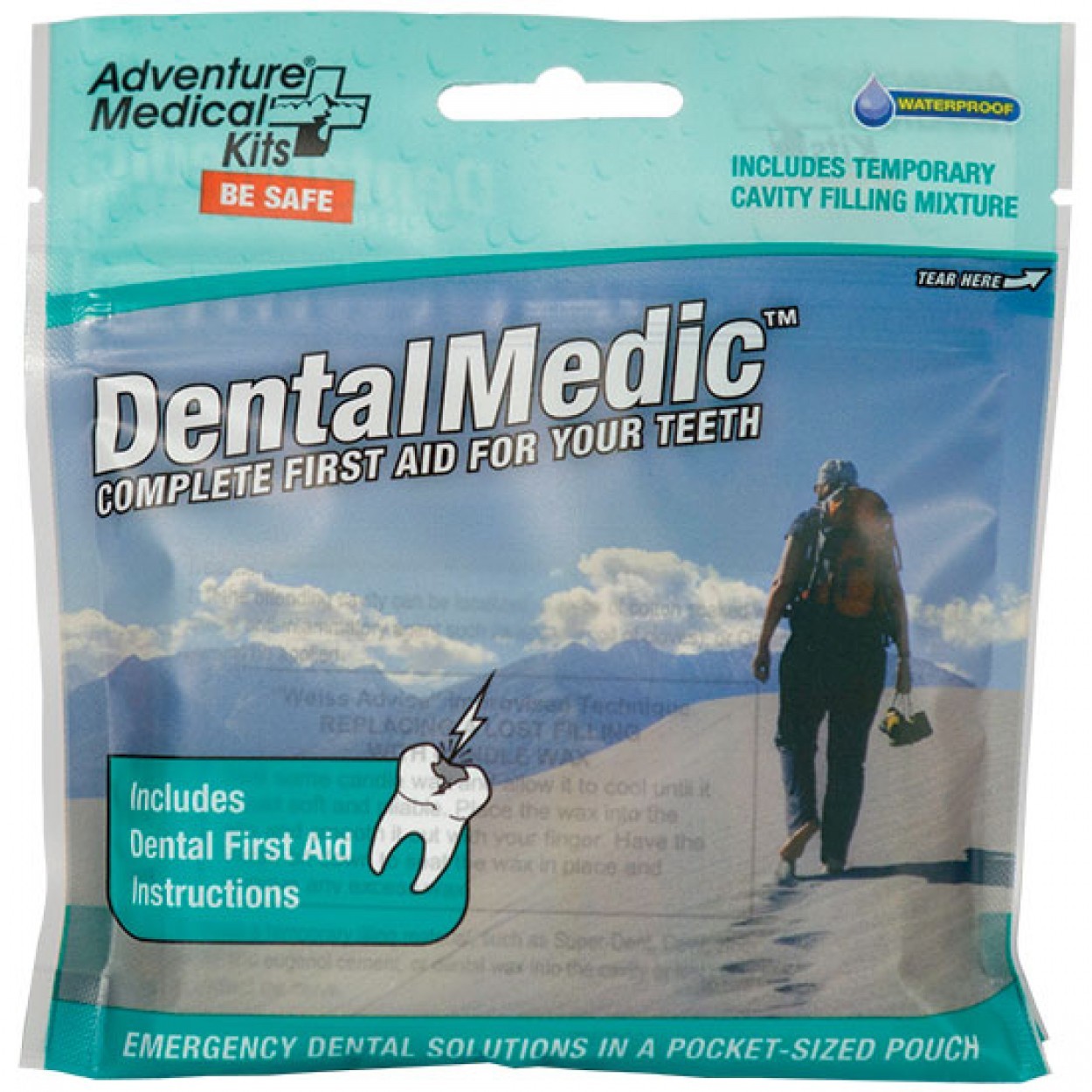 Medical Dental Medic Emergency Dental First Aid Kit FREE Mouth Exam Mirror