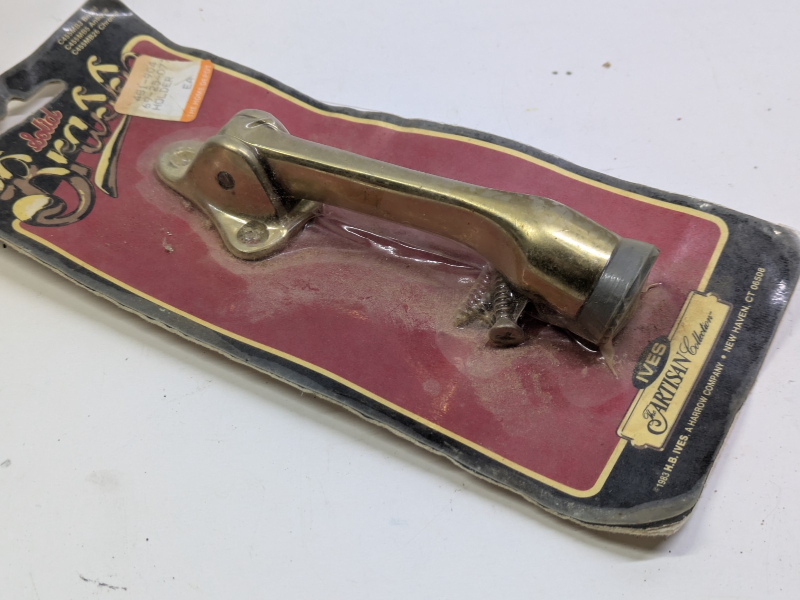 Ives Artisan Collection Solid Brass 4" Door Holder C455MB3 Bright