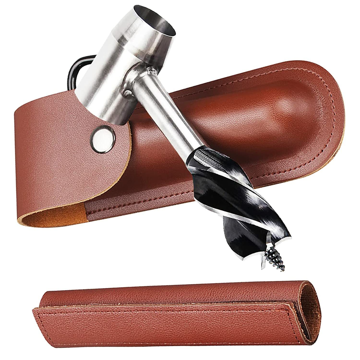 Bushcraft hand auger settlers wrench manual hole drill for survival & camping