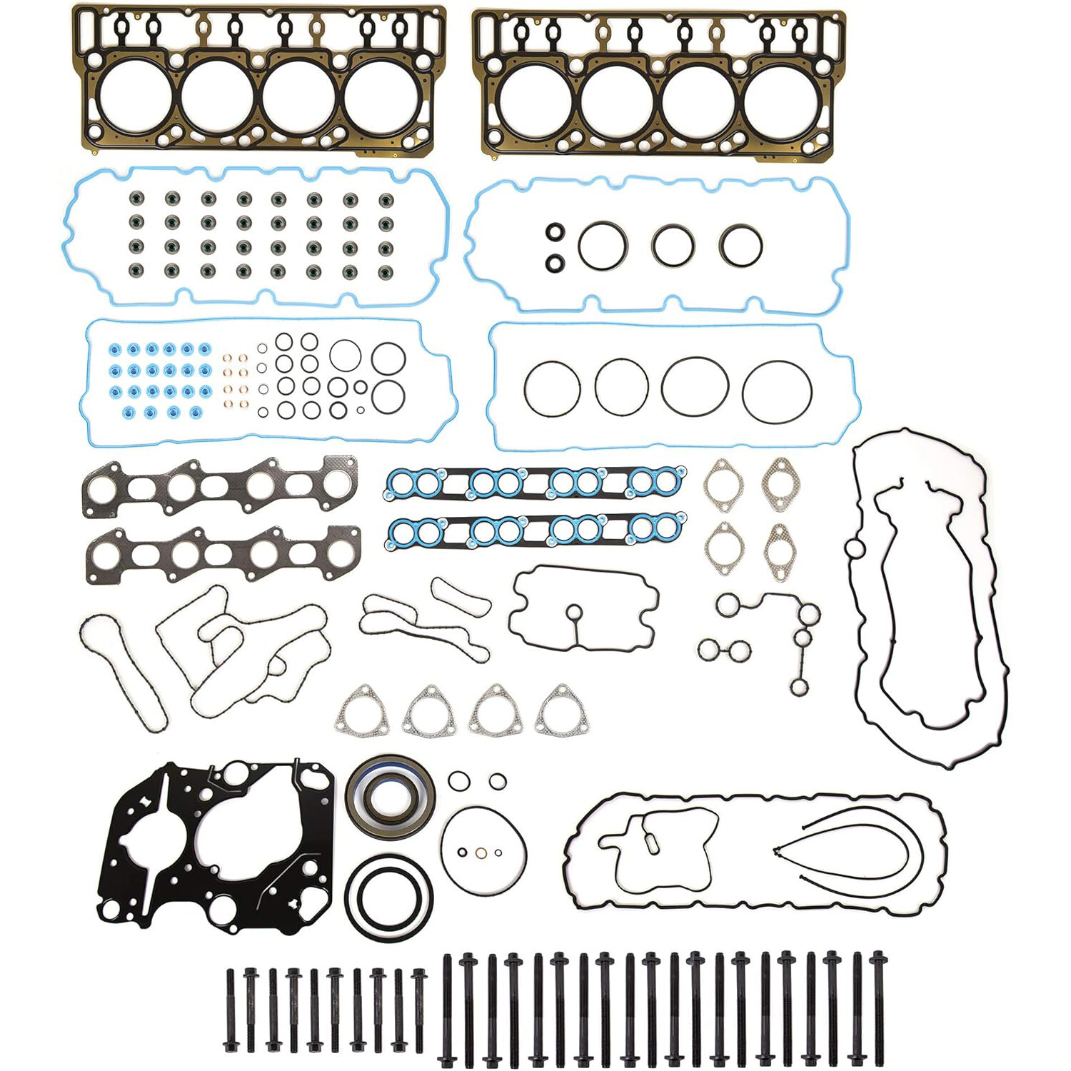 Full Head Gasket Bolts Set for 08-10 Ford F250 F350 Powerstroke Diesel Turbo 6.4