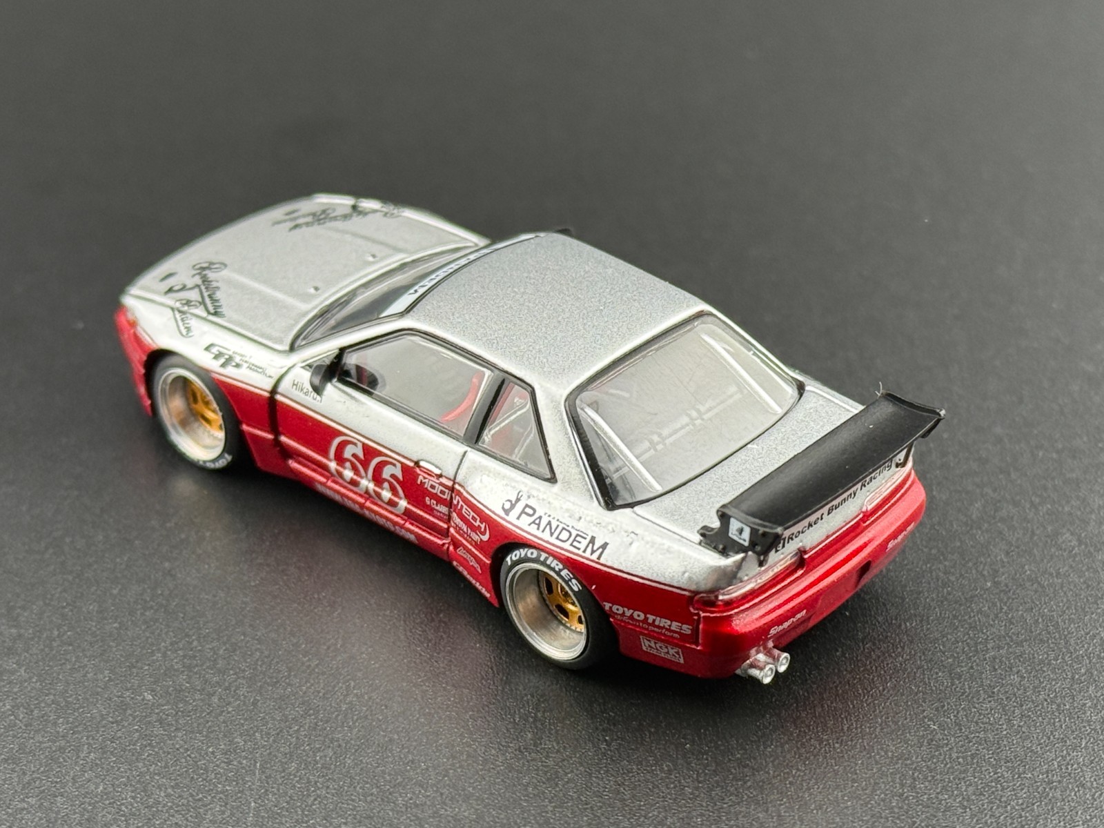 Pop Race Pandem Silvia S13 Moontech Red 640258 1/64