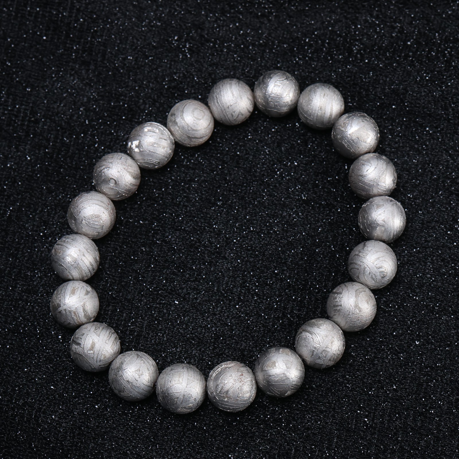 Meteorite bracelet, Natural Meteorite bangle, adjustable size