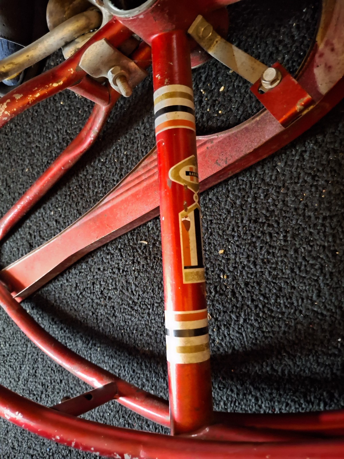 Huffy Cheater Slick 3 Speed Muscle Bike Frame Set Huffy Vintage 1966 Original