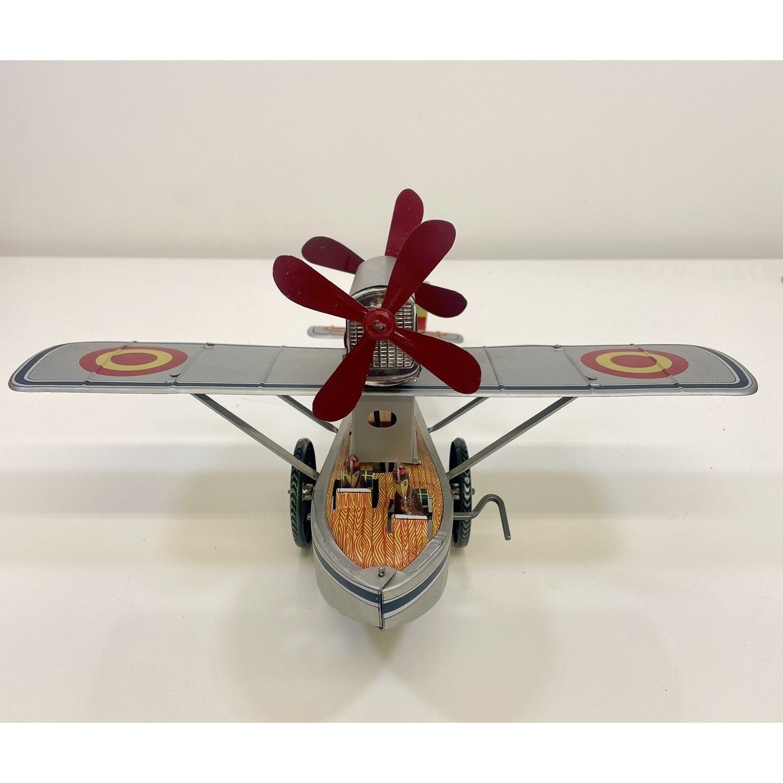 Paya Seaplane Airplane Windup Tin Toy Clockwork Spain