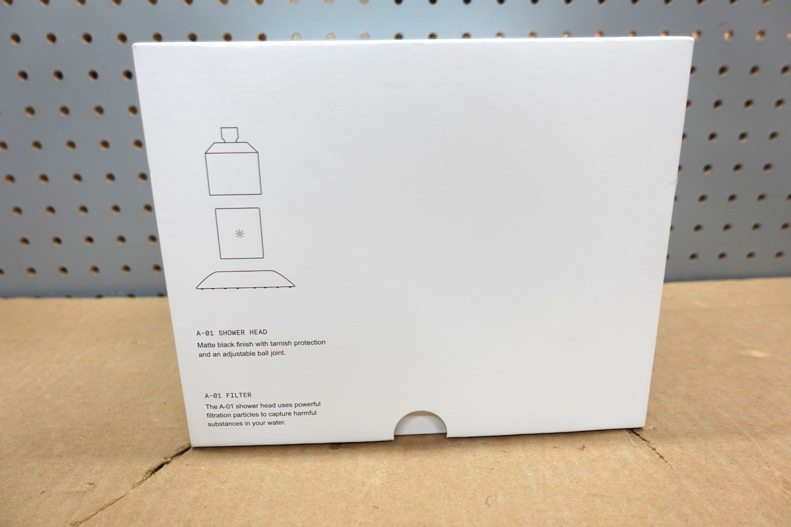 Afina A-01 Filtered Shower Head, Black