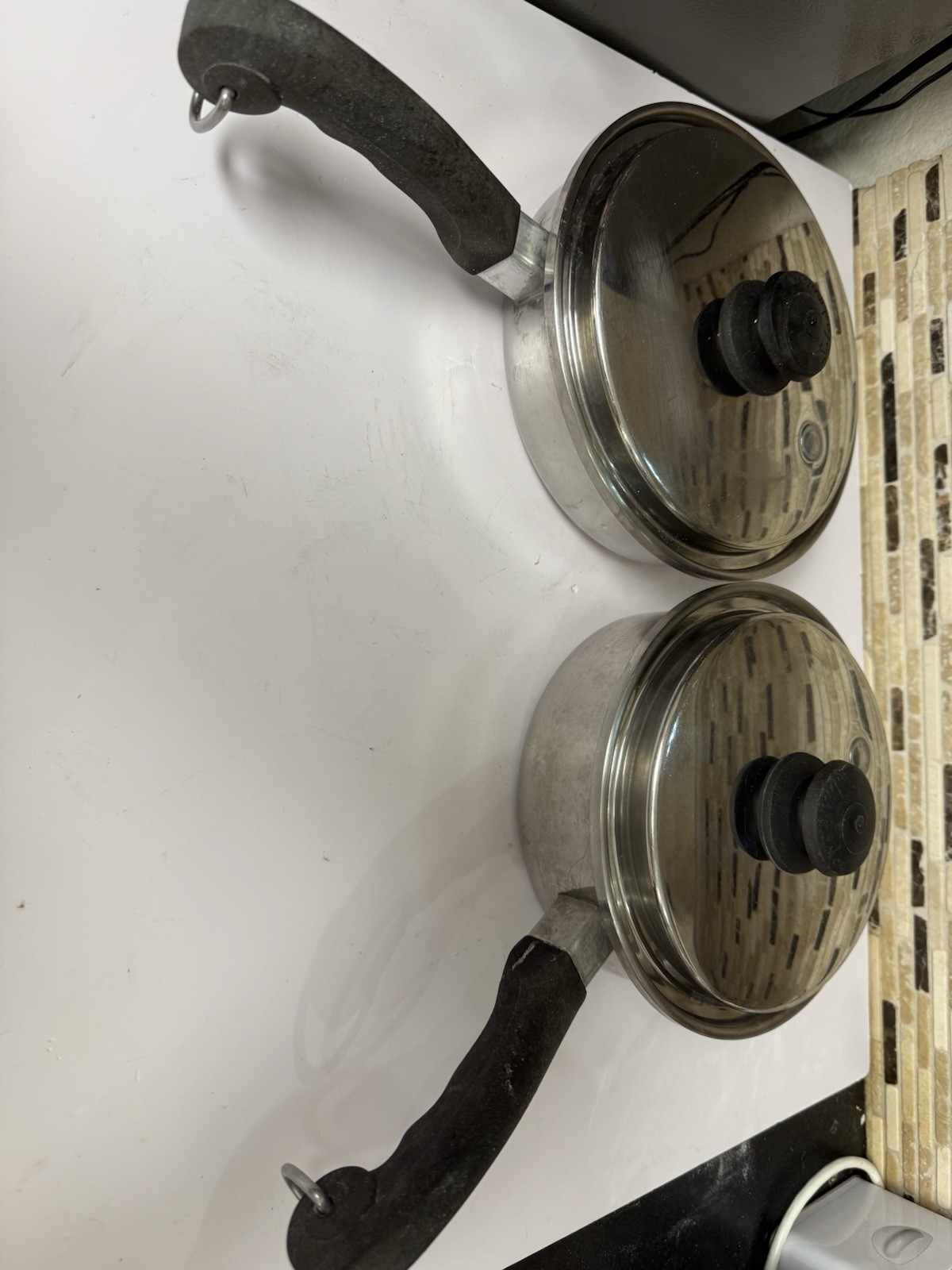 Vintage Saladmaster T304S Stainless Steel Saucepan & Skillet w Lids Dallas TX