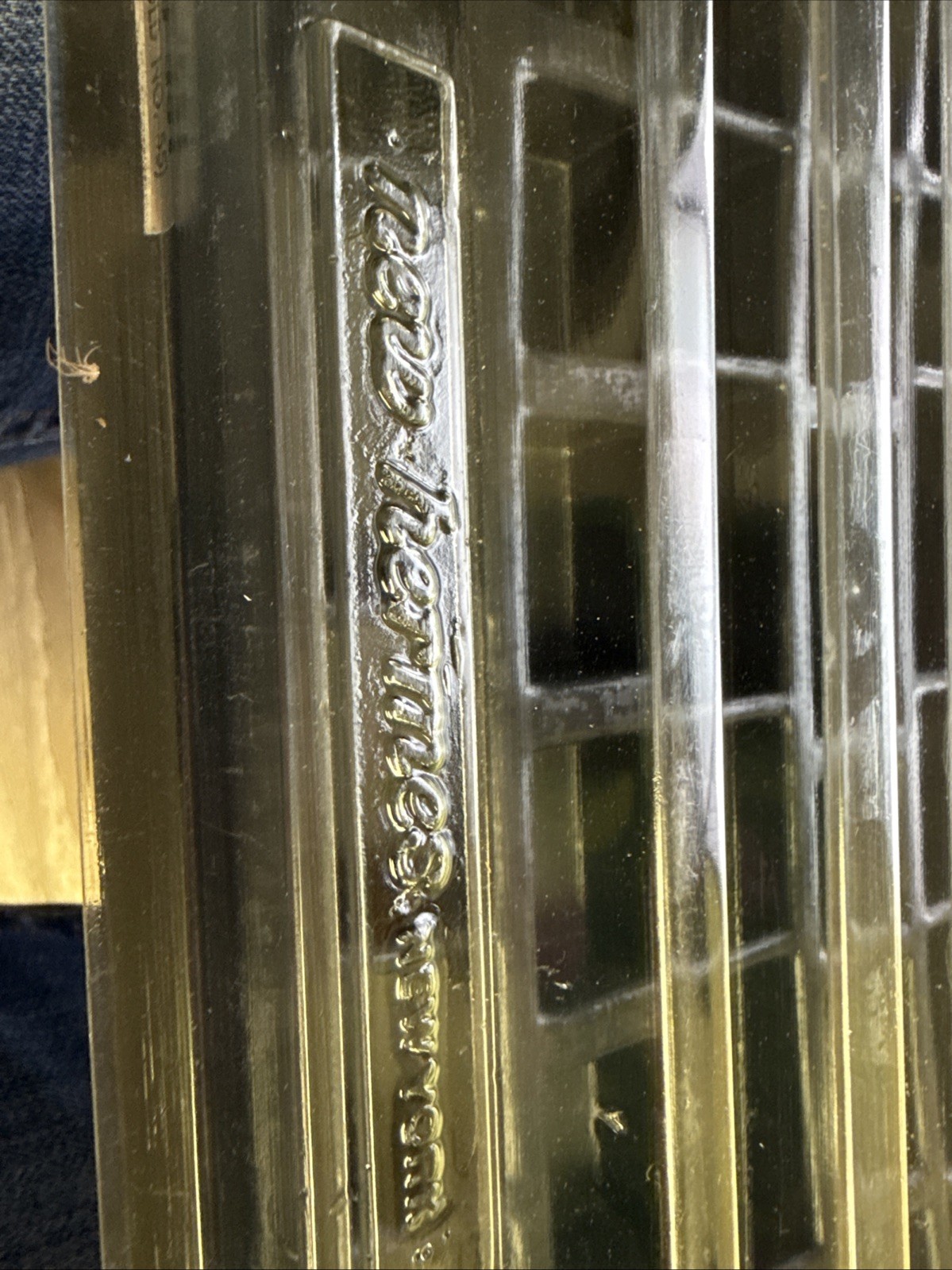 New Hermes 35-337 ( Old No. 55 ) Connecting Script Brass Engraving 3/4" Font Set