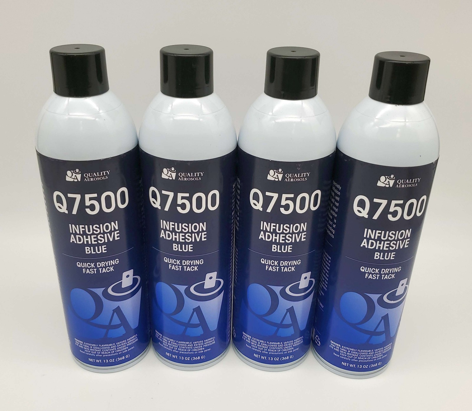 Q7500 Marine Infusion Adhesive for Fiberglass Mat 13 Oz Aerosol Cans Pack of 4