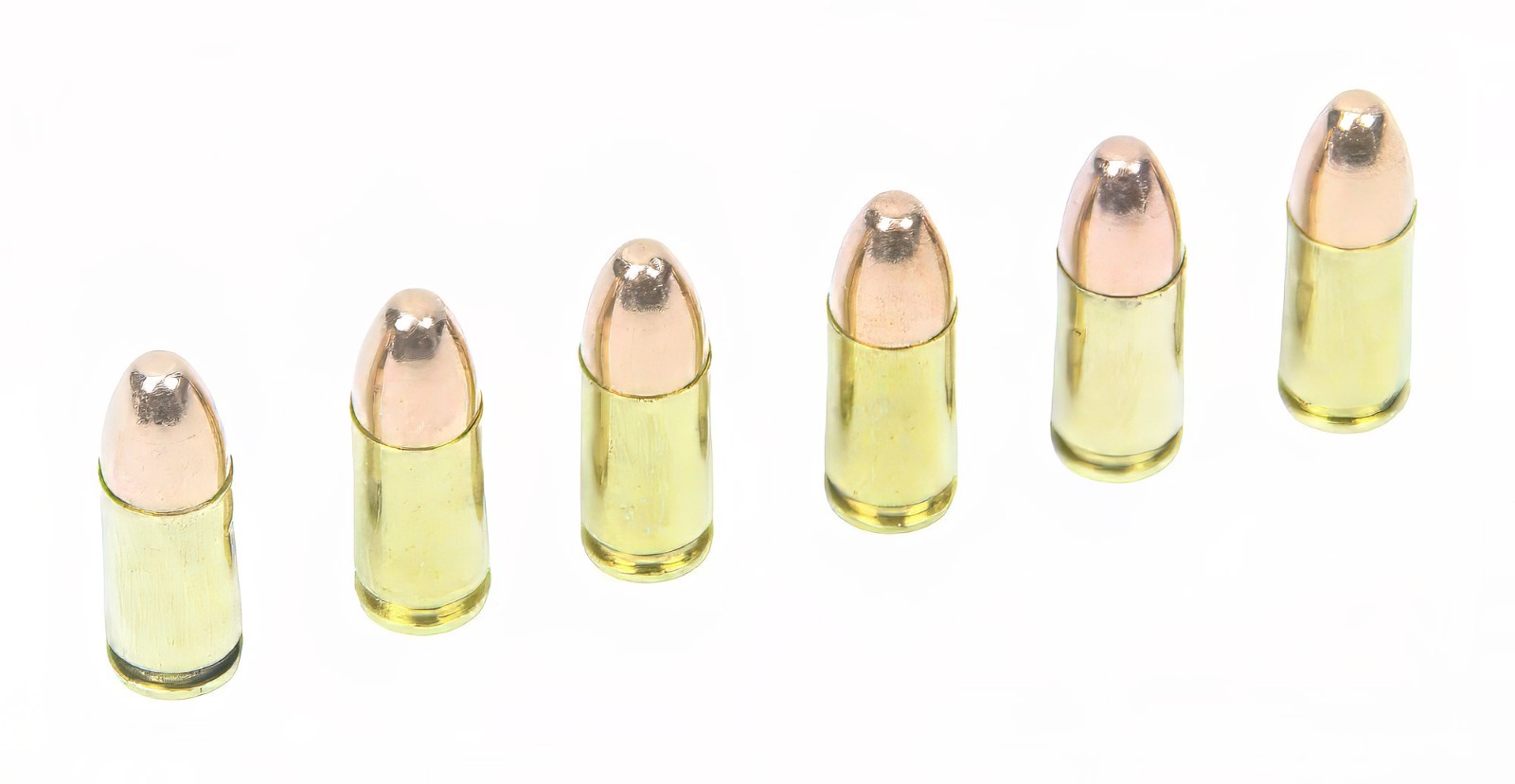 9mm Luger Snap Caps Pack of 6 Brass Dummies
