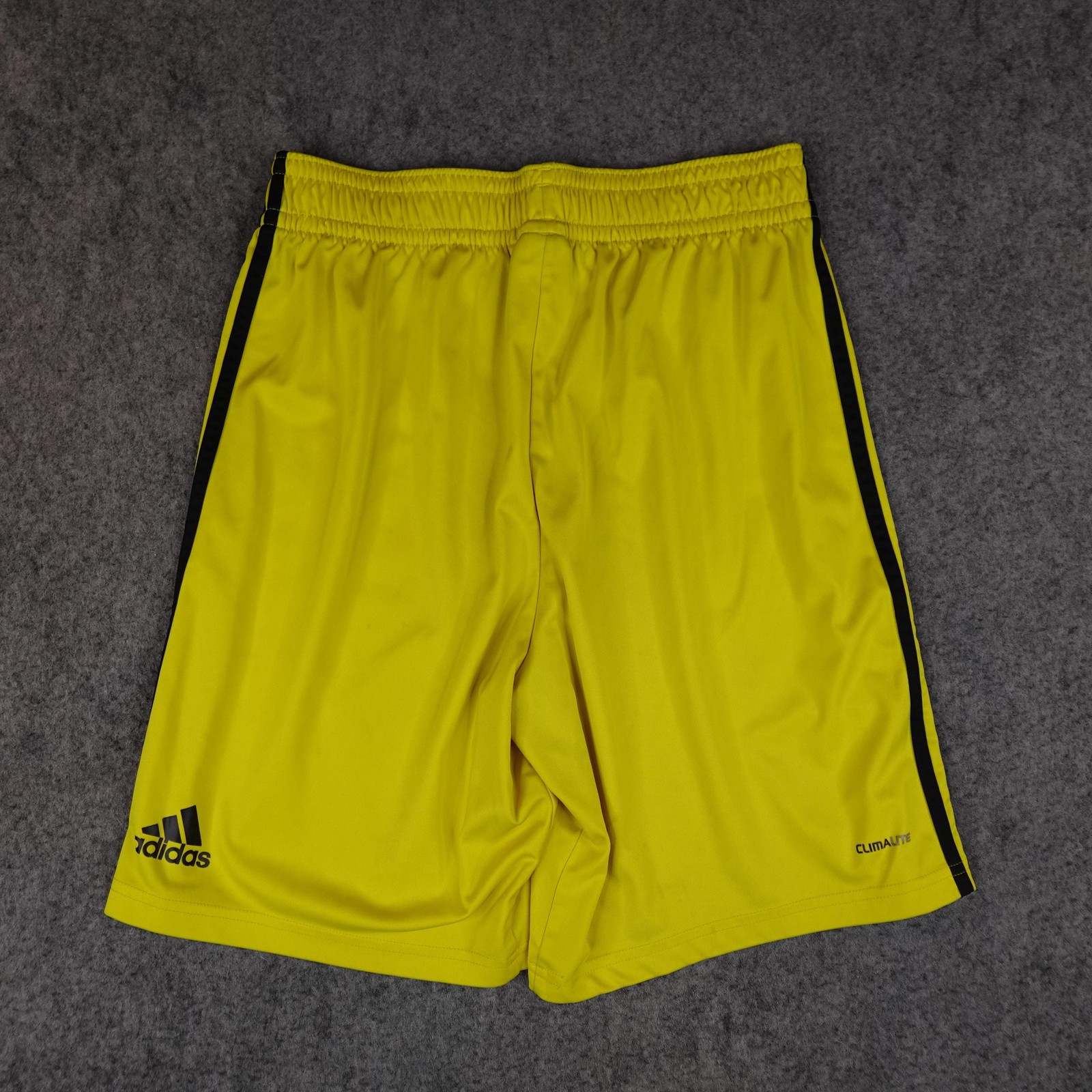 Columbus Crew Shorts Mens Medium Yellow MLS Soccer Adidas Climalite Training VTG