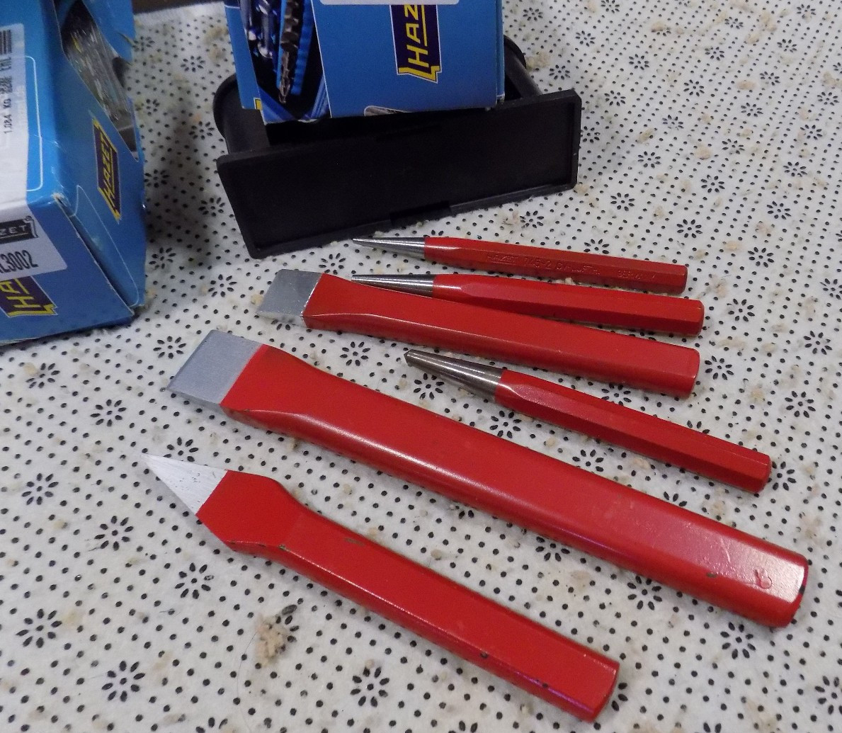 Hazet 750/6 Chisel, Drift Punch, Center Punch Set, 6 Pieces  NOS GERMAN MADE