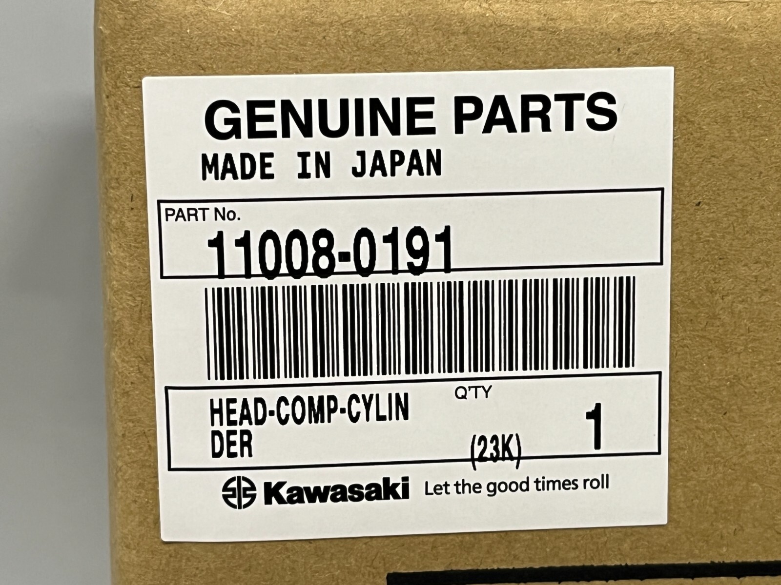 Kawasaki 2009-2010 KX250F Cylinder Head Genuine New 11008-0191