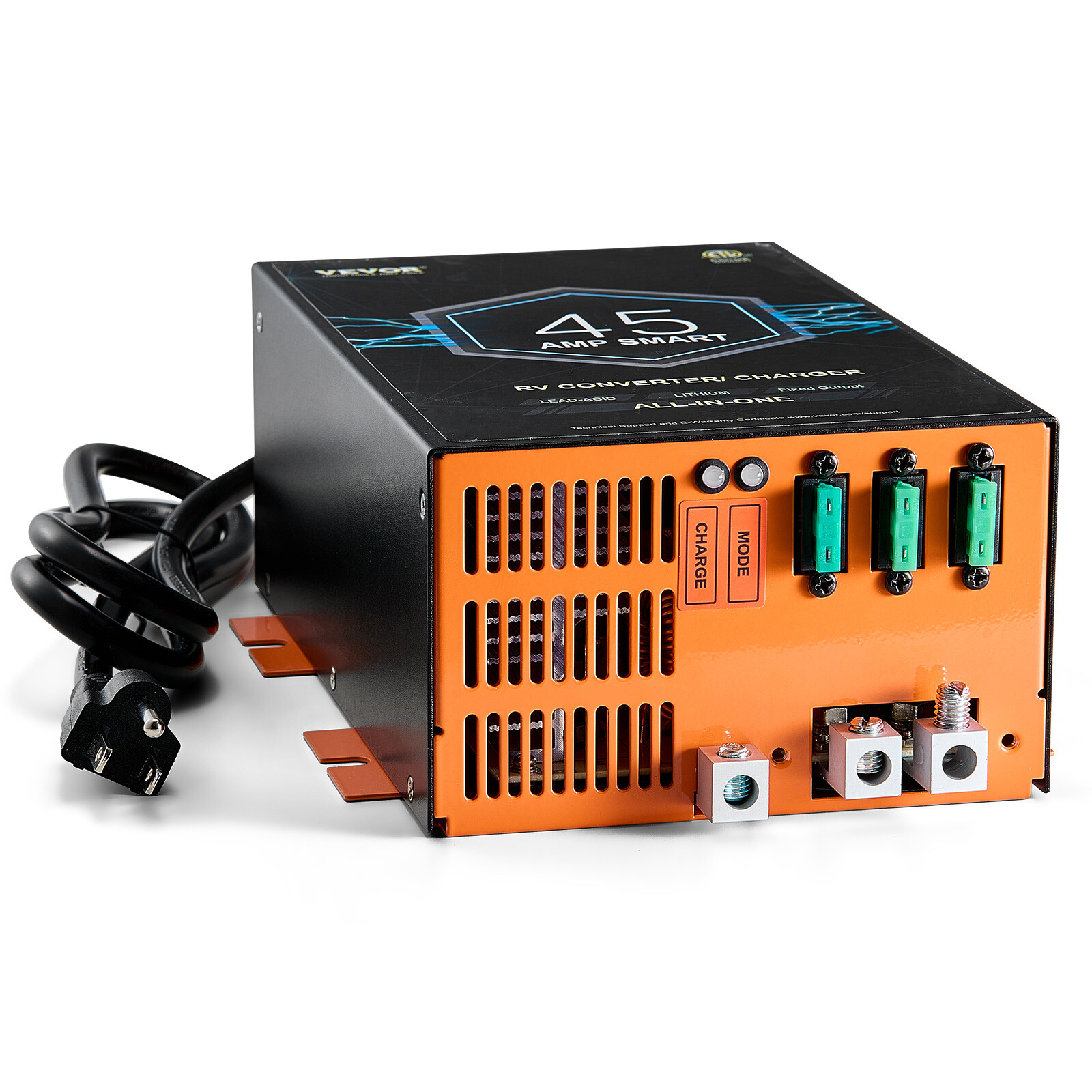 VEVOR RV Converter 45 Amp 110V AC to 12V DC RV Power Converter Battery Charger