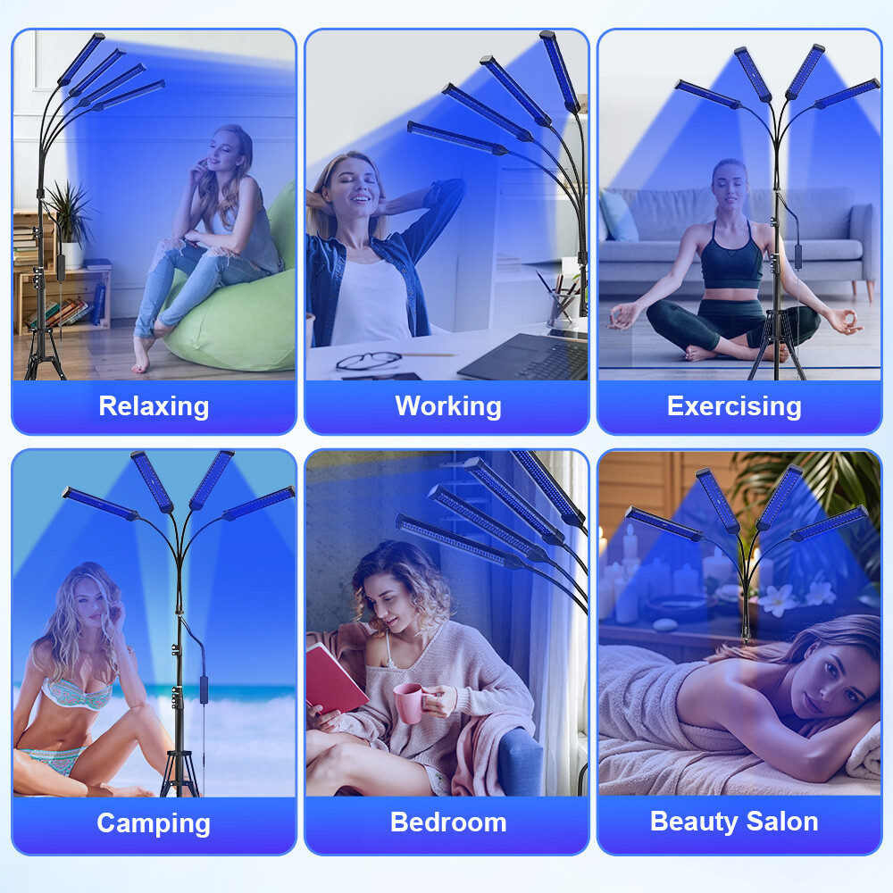 Sun Home Tanning Lamp Face Body Sunlamp Vitamin D UV Goggles Spa Skin Tone Rays