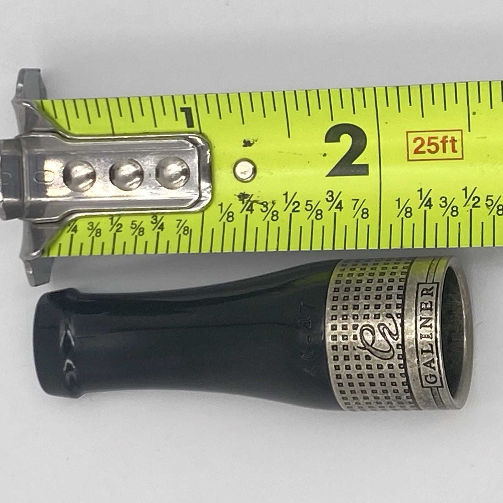 Galiner Pure Copper Size 46-47 Cigar Pipe Holder Single Resin Accessory Gray