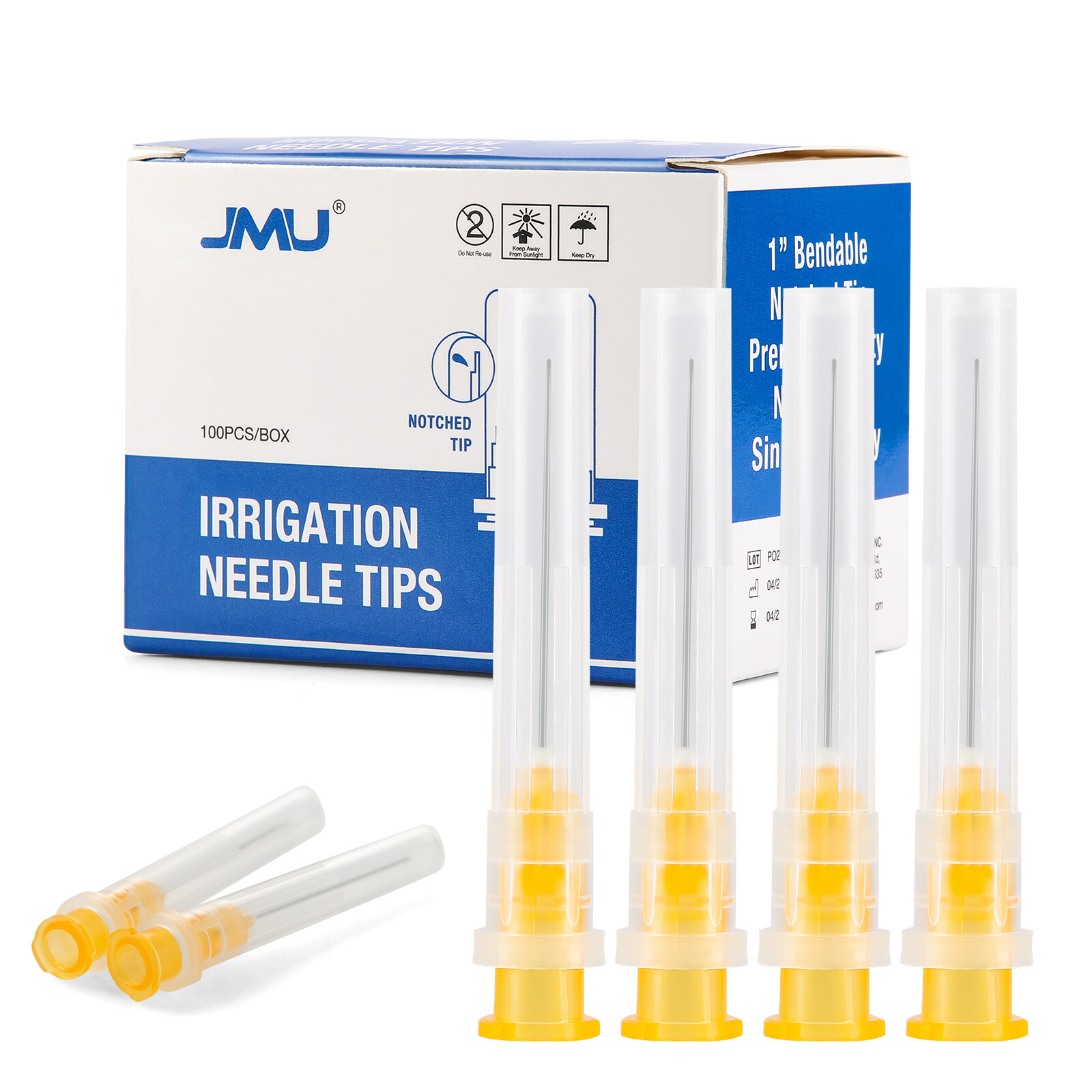 Dental Disposable Irrigation Needle Tip Notched Type Syringe Tips 23/25/27/30G