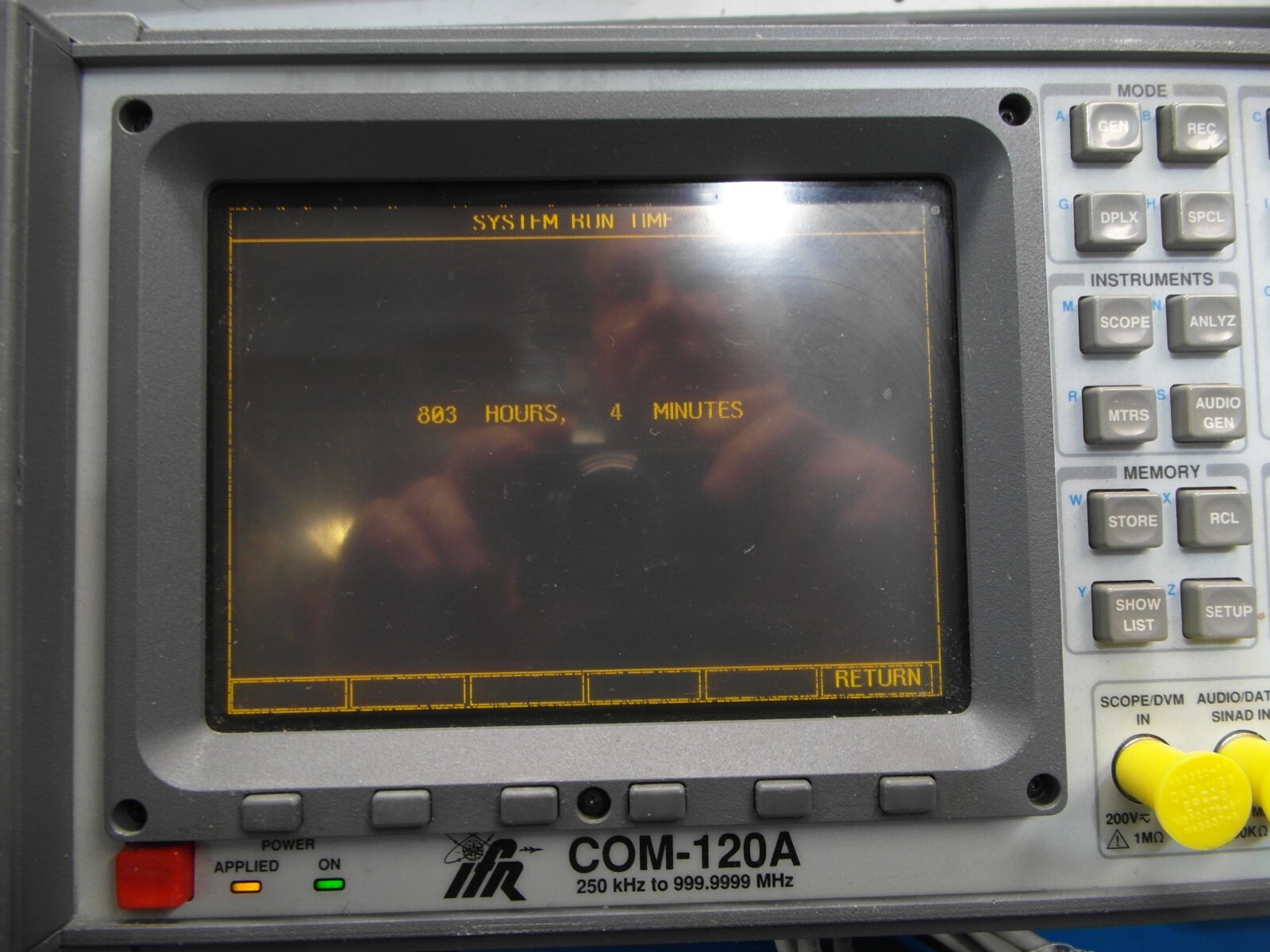 Aeroflex IFR COM-120B Communication Service Monitor CALIBRATED LOADED READ