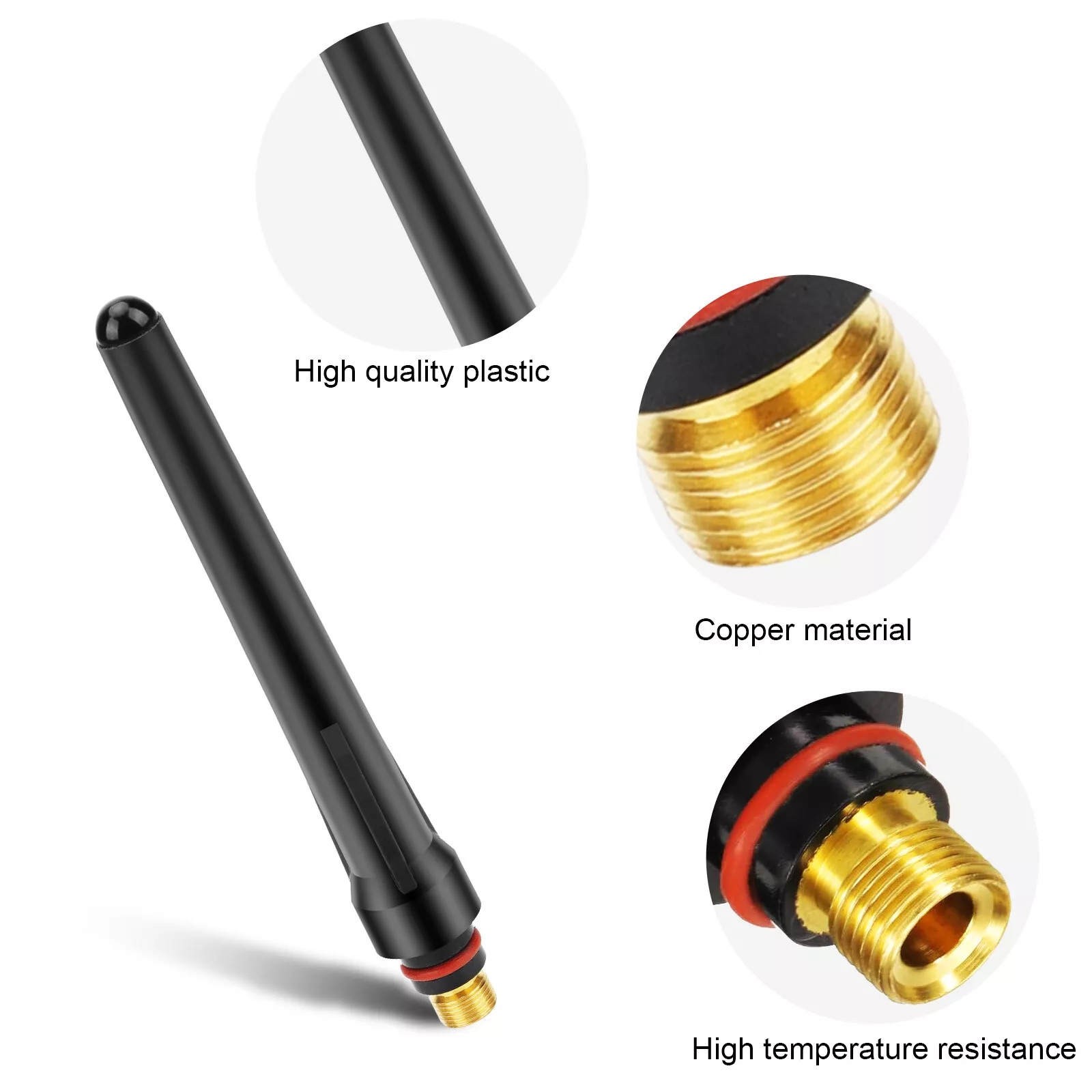 48PCS TIG Welding Torch Accessories Kit Nozzle Collets Body for WP-17/18/26 New