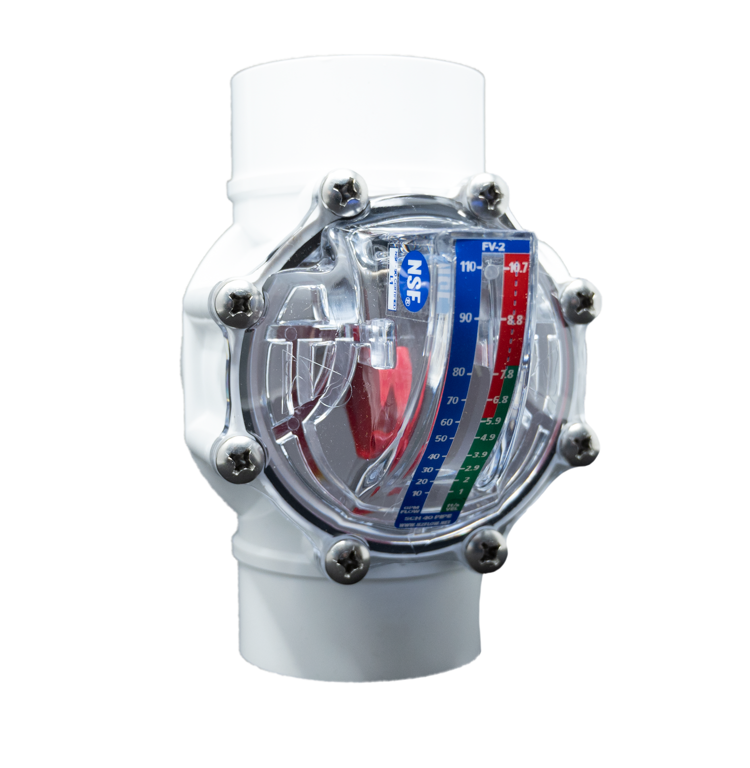 FlowVis GPM Flow Meter Valve for 2" & 2.5" Pipes | FV-2 (566821)