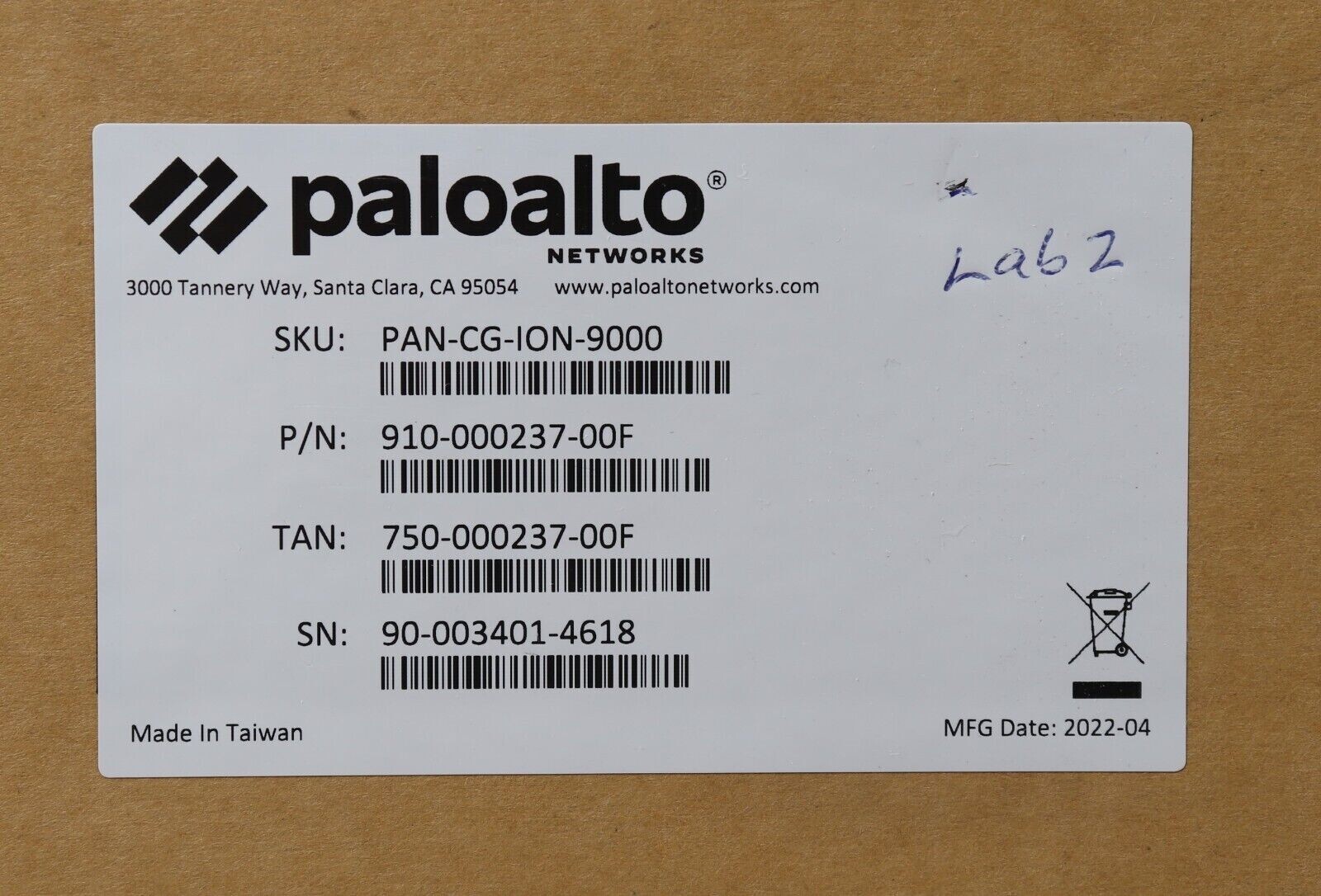 Paloalto Prisma SD-WAN Ion 9000 Appliance PAN-CG-ION-9000