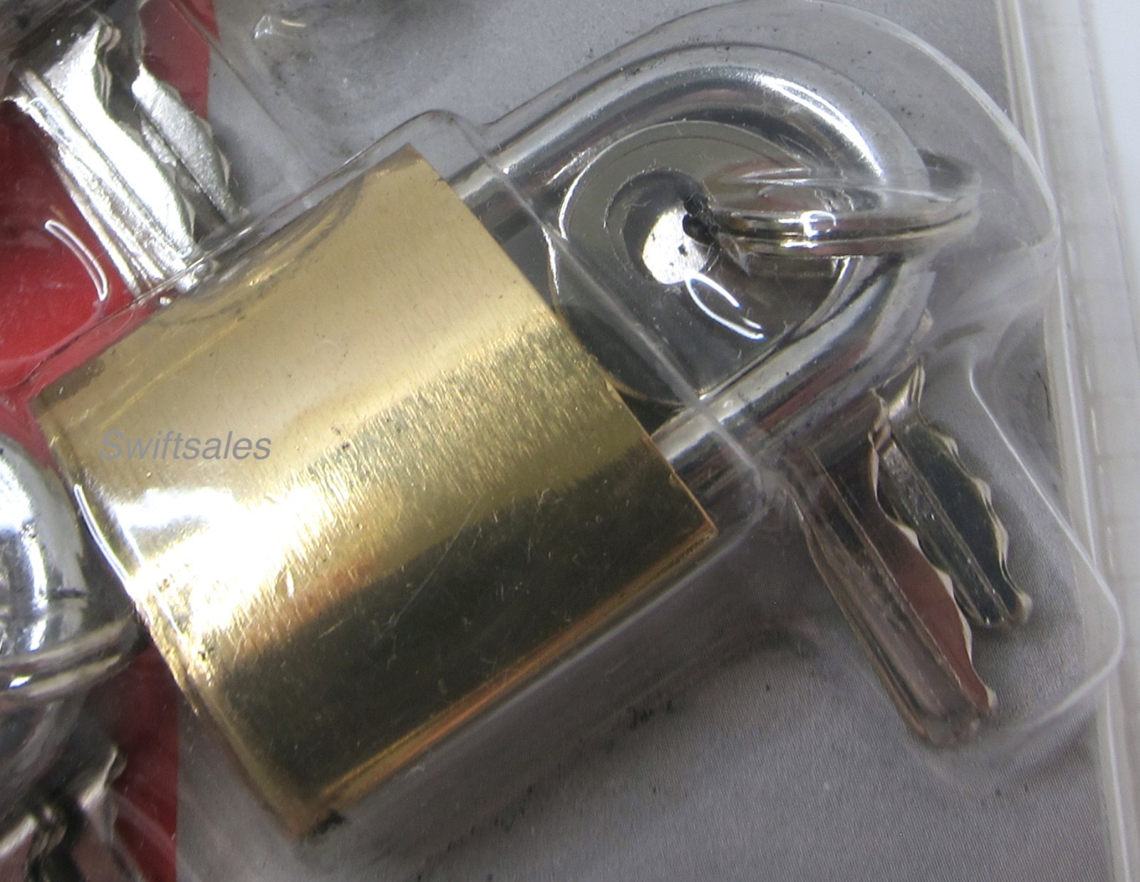 Bunker Hill Security 4 Pc Brass Body Hardened Shackle Keyed Alike Mini Padlocks