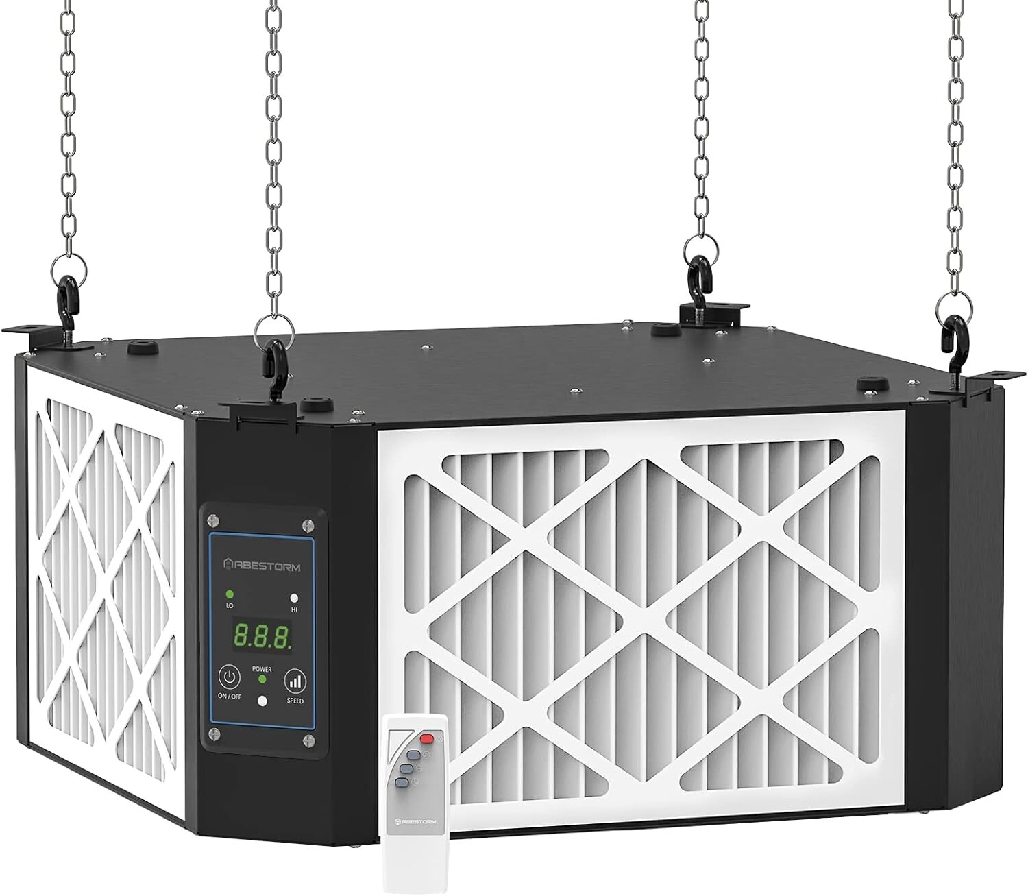 ABESTORM 360 Degree Intake Air Filtration System 1350 CFM Hanging Air Filter