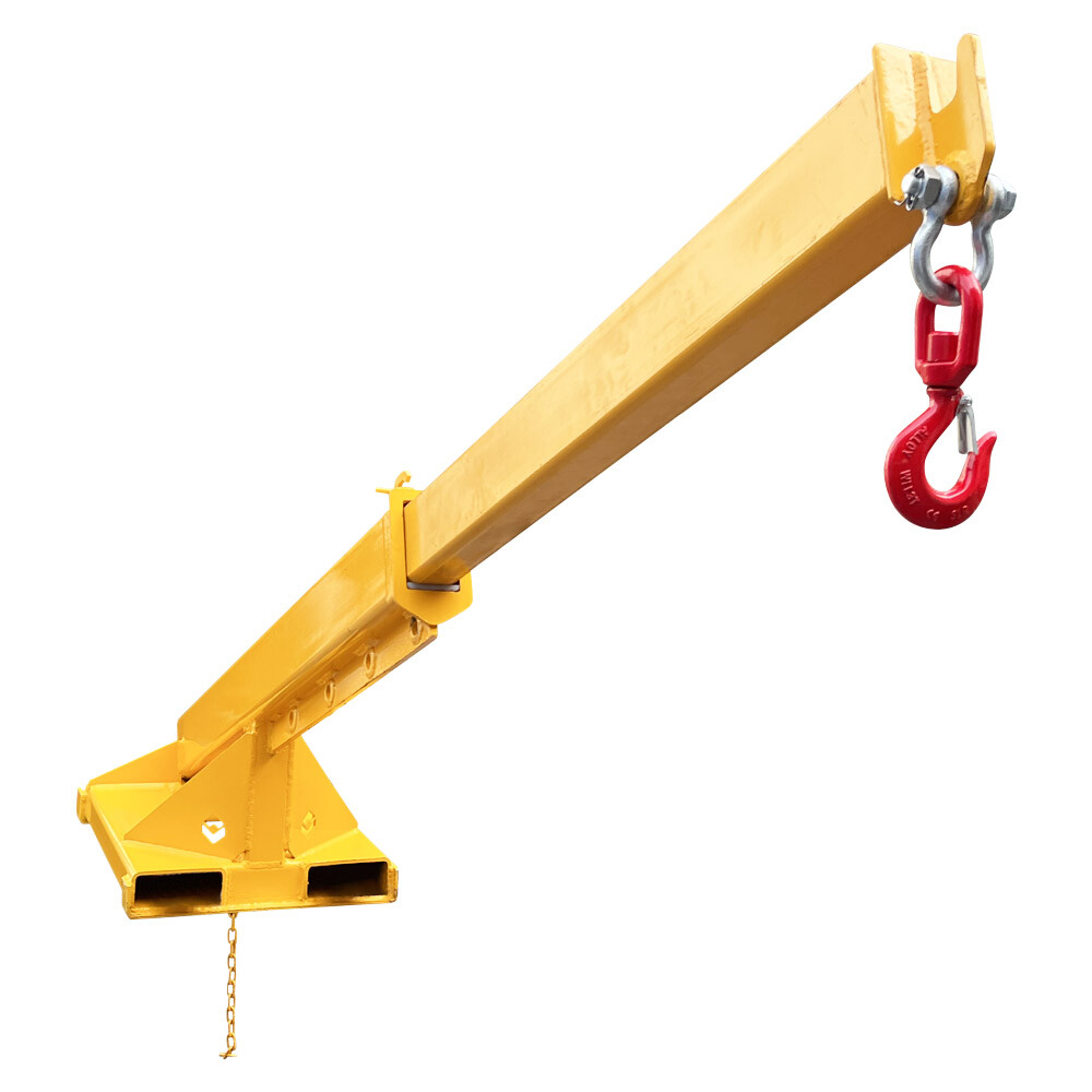 New Forklift Mobile Crane Forklift Crane Attachment 2T Lifting Hoist Jib Boom
