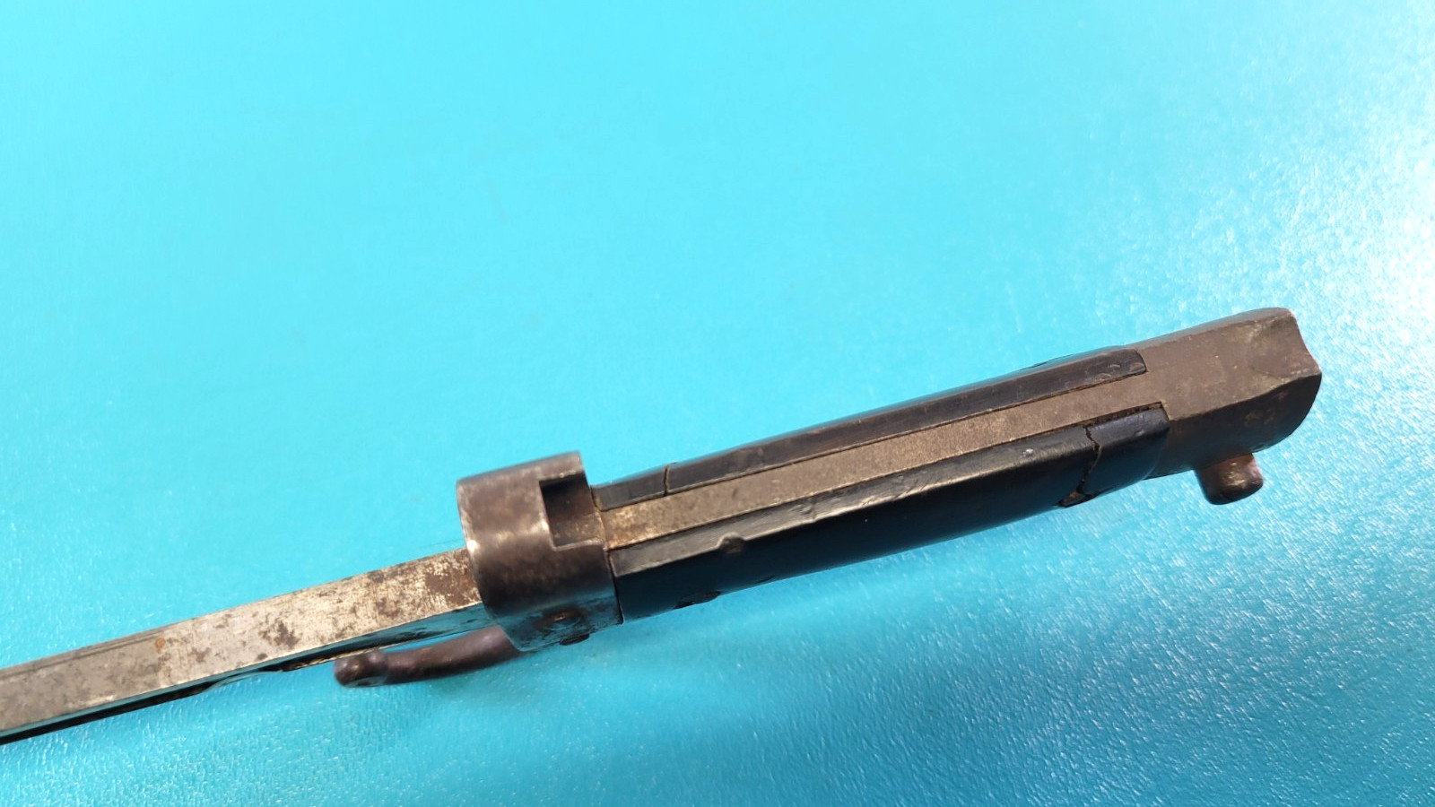 French Model 1892 Mannlicher Berthier Bayonet Knife + Scabbard First Var TR1080