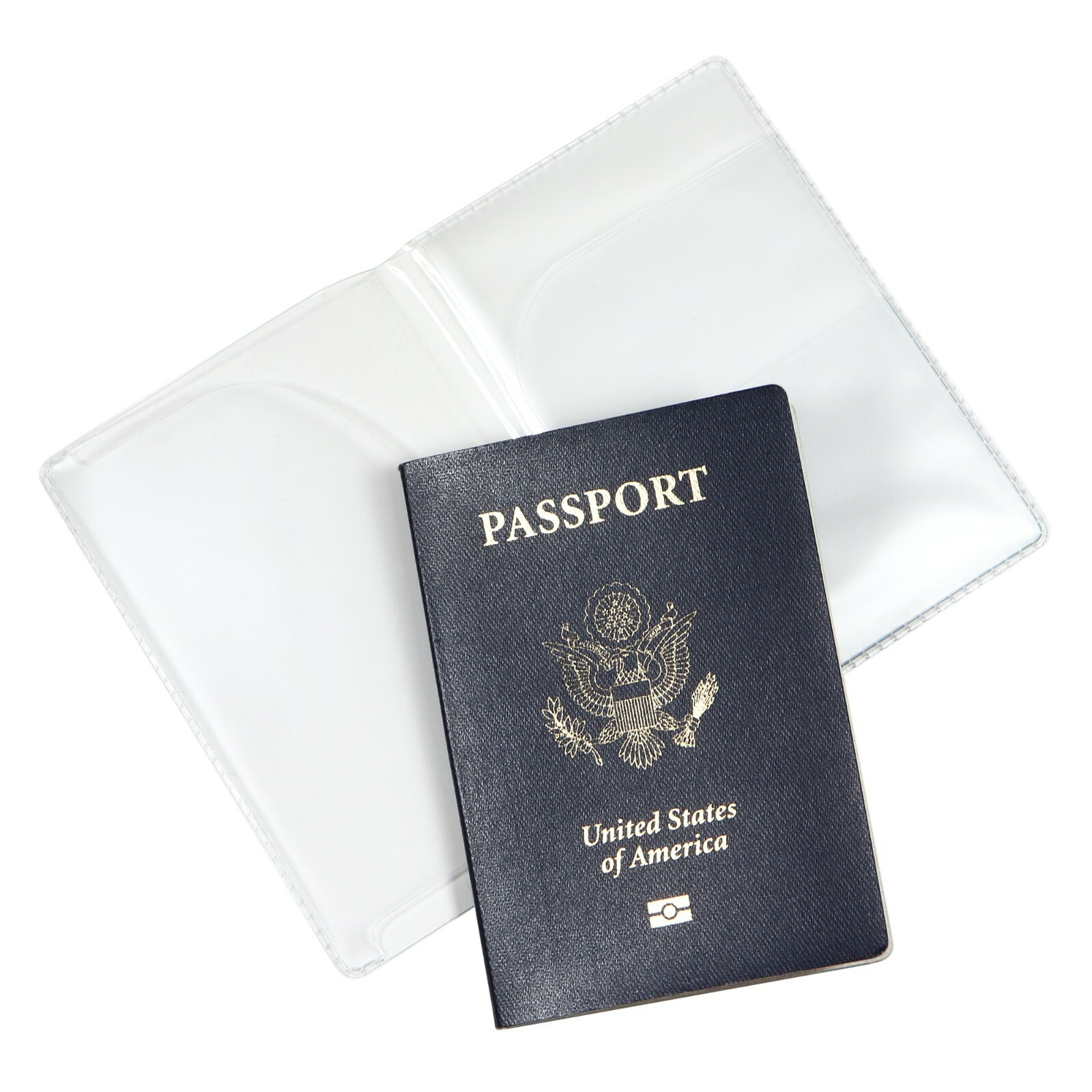 Clear Passport Cover Plastic Passport Protector Vinyl ID Card Protector Case 6pc
