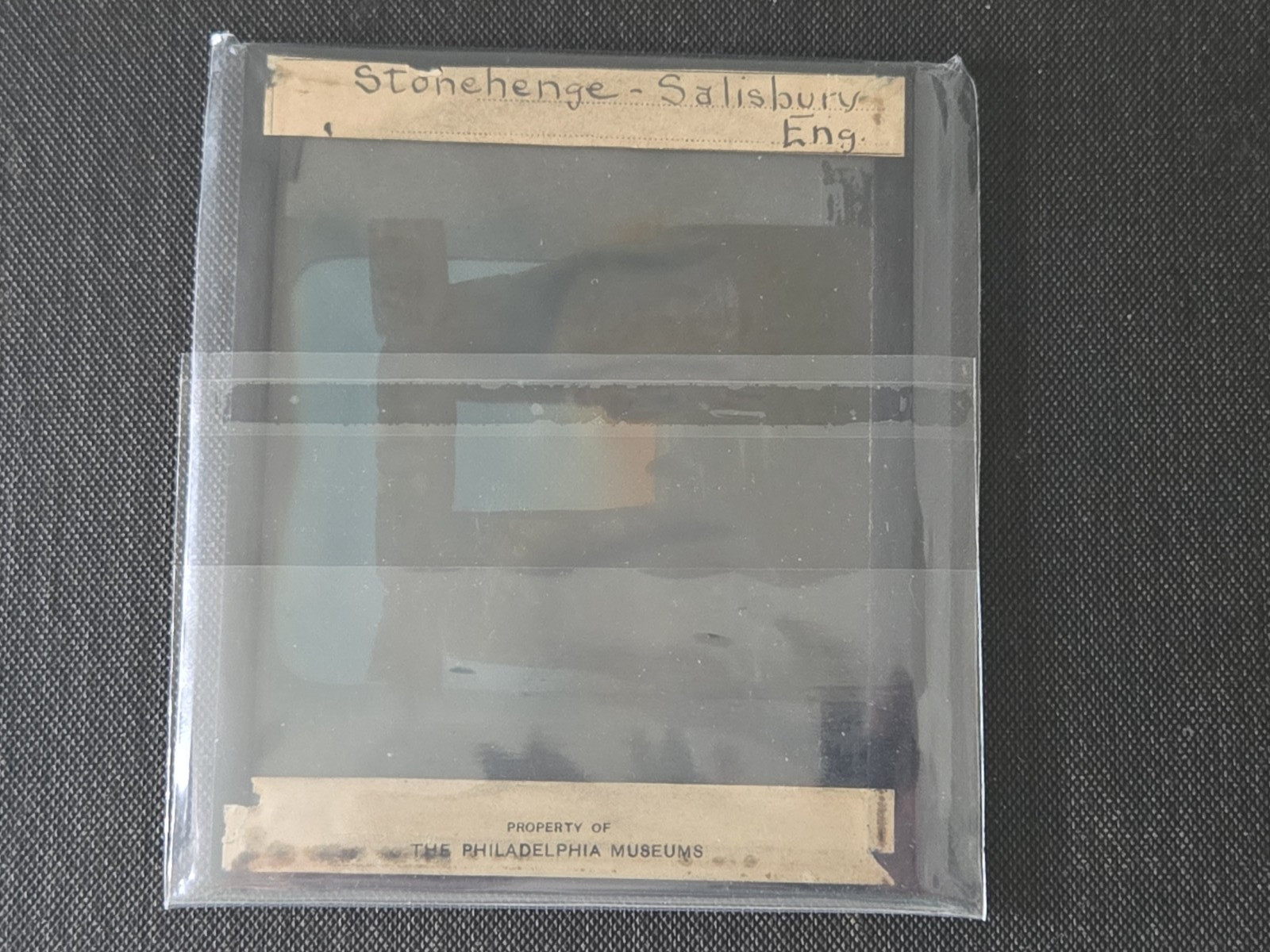 5 Antique Stonehenge Magic Lantern Slides - GWW Photographer - Glass Slides