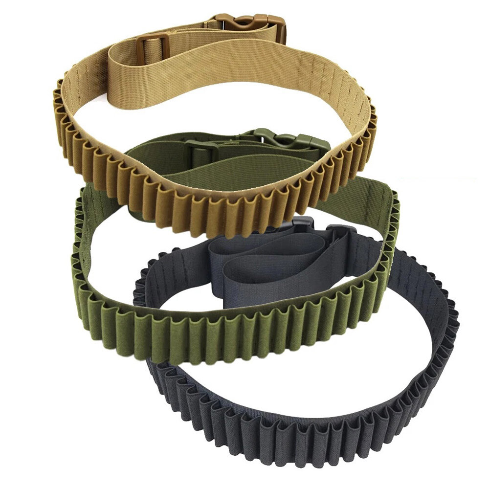 Tactical Shotgun Shell Bandolier for 12/20 Gauge Adjustable Shell Shoulder Belt