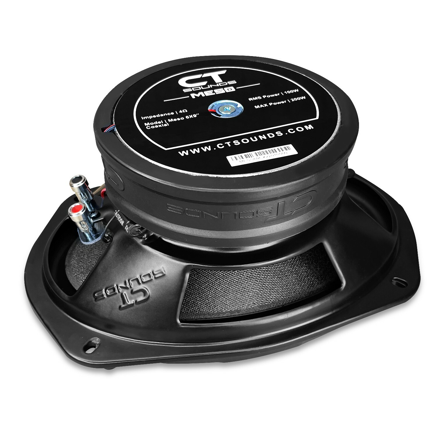 CT Sounds Meso 6x9” 400 Watt 2-Way Premium Coaxial Car Speakers, Pair