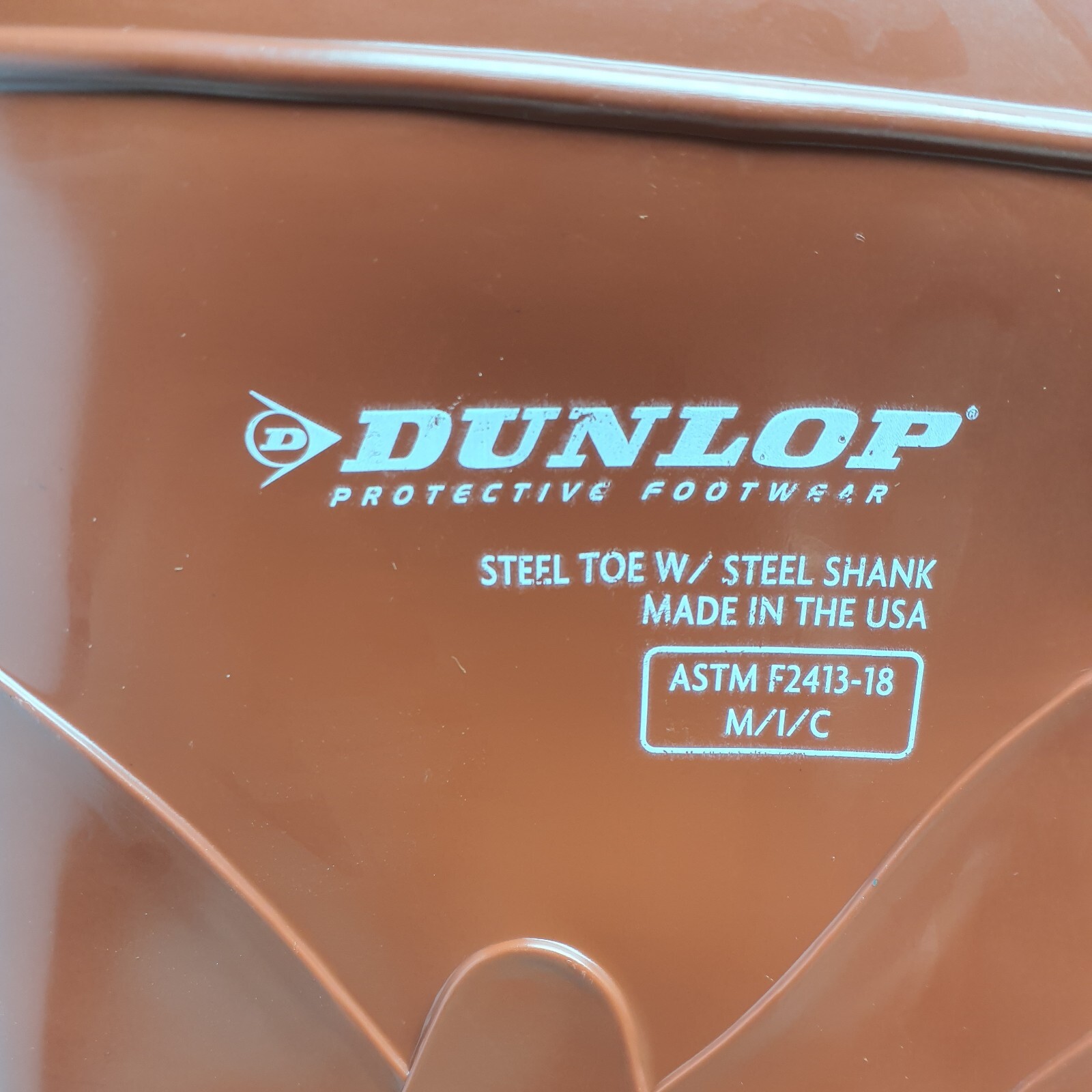 Dunlop 853240733 Superpoly Steel Toe Rubber Boot Size 7 Mens Brick Red