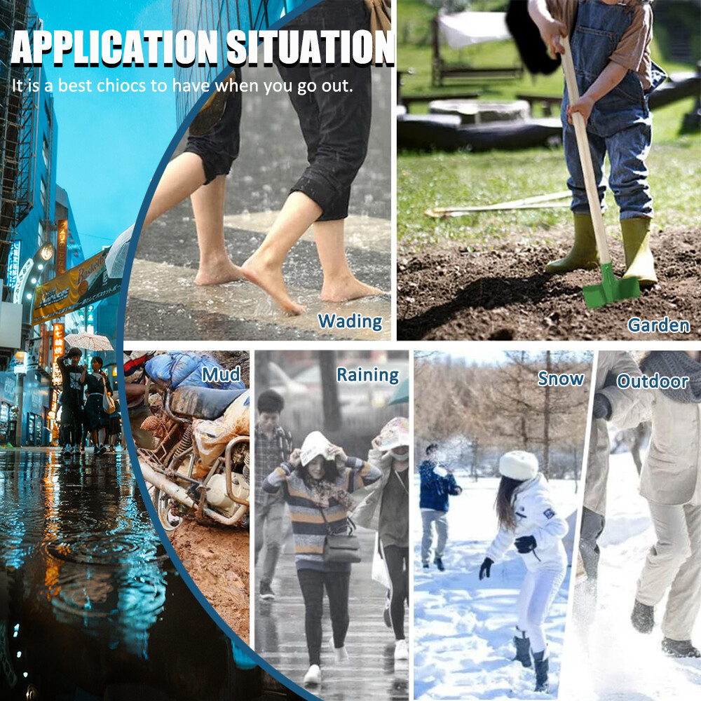 Anti-slip Rubber Shoe Covers Reusable Rain Snow Boot Waterproof Shoes Protector