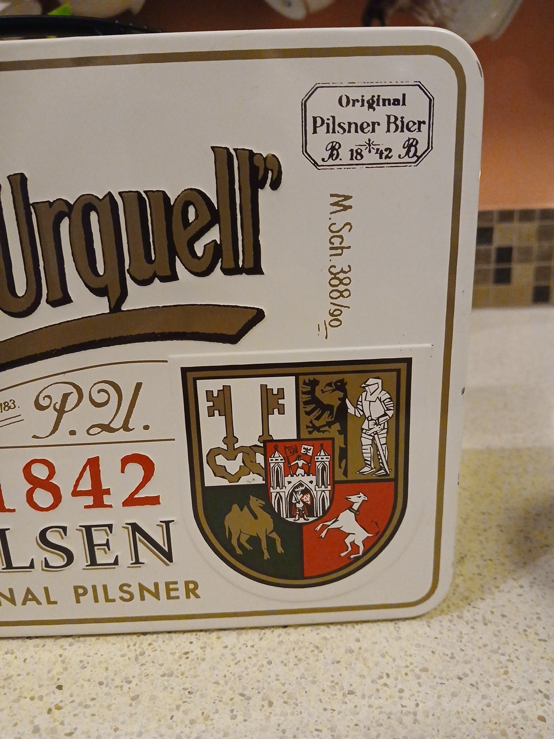 Really Cool Pilsner Urquell Lunchbox And Heavy Glass Beer Mug
