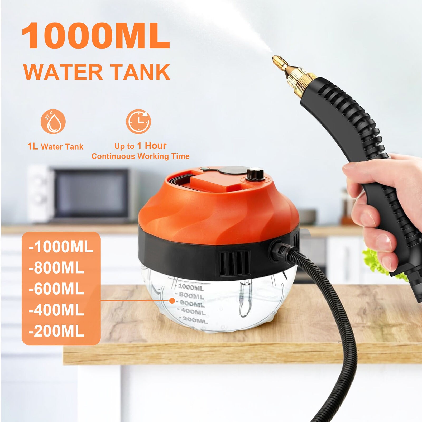High Pressure Steam Cleaner 3800W Household Car Home High Temp Cleaning Machine
