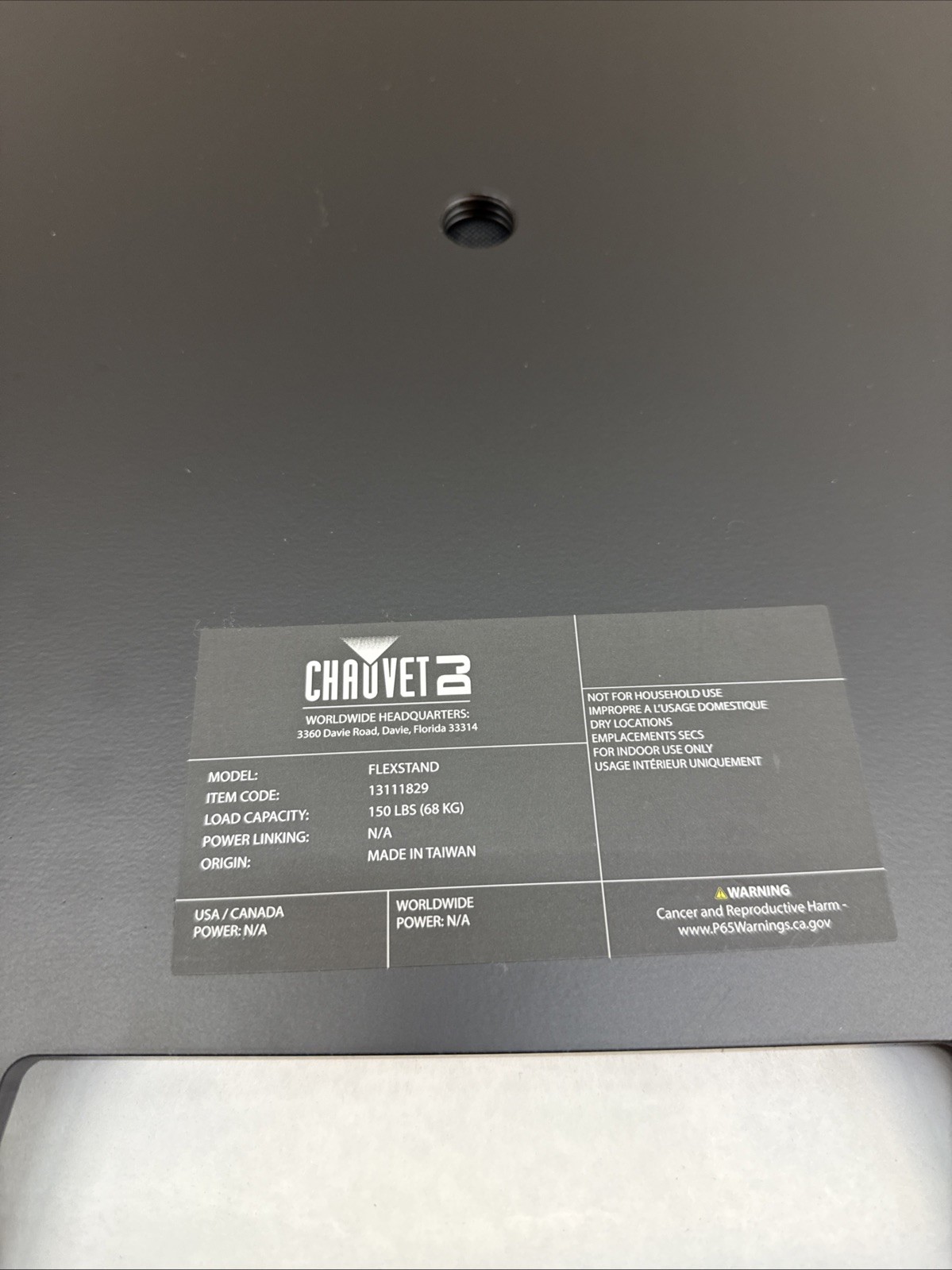 Chauvet DJ Flexstand Portable Equipment & Lighting Stand – 150 lb Capacity