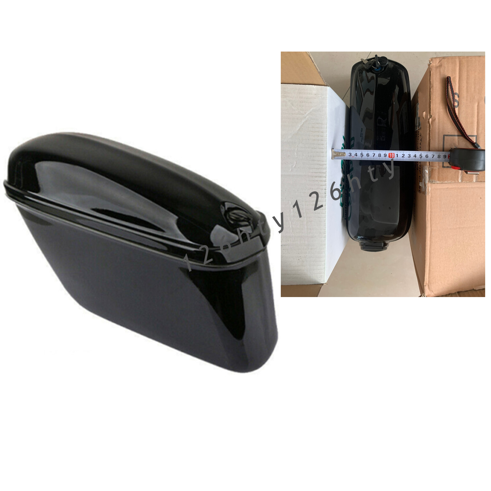 Motorcycle Universal Luggage Hard Saddle Bags For Harley Honda Yamaha Cruiser