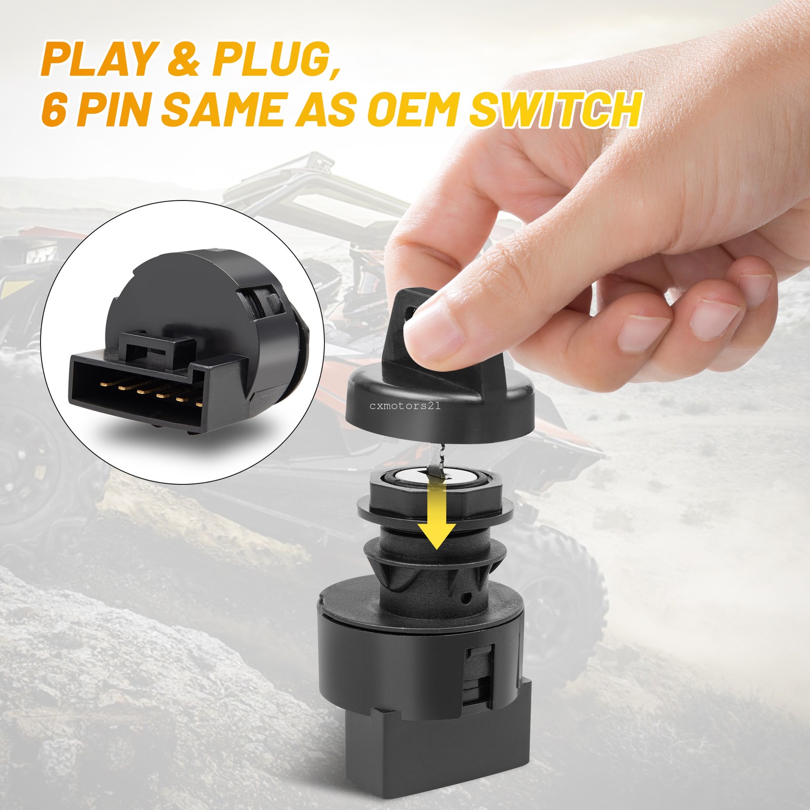 Ignition Key Switch 4012165 For Polaris Ranger Crew 500 570 700 800 900 10-18 US